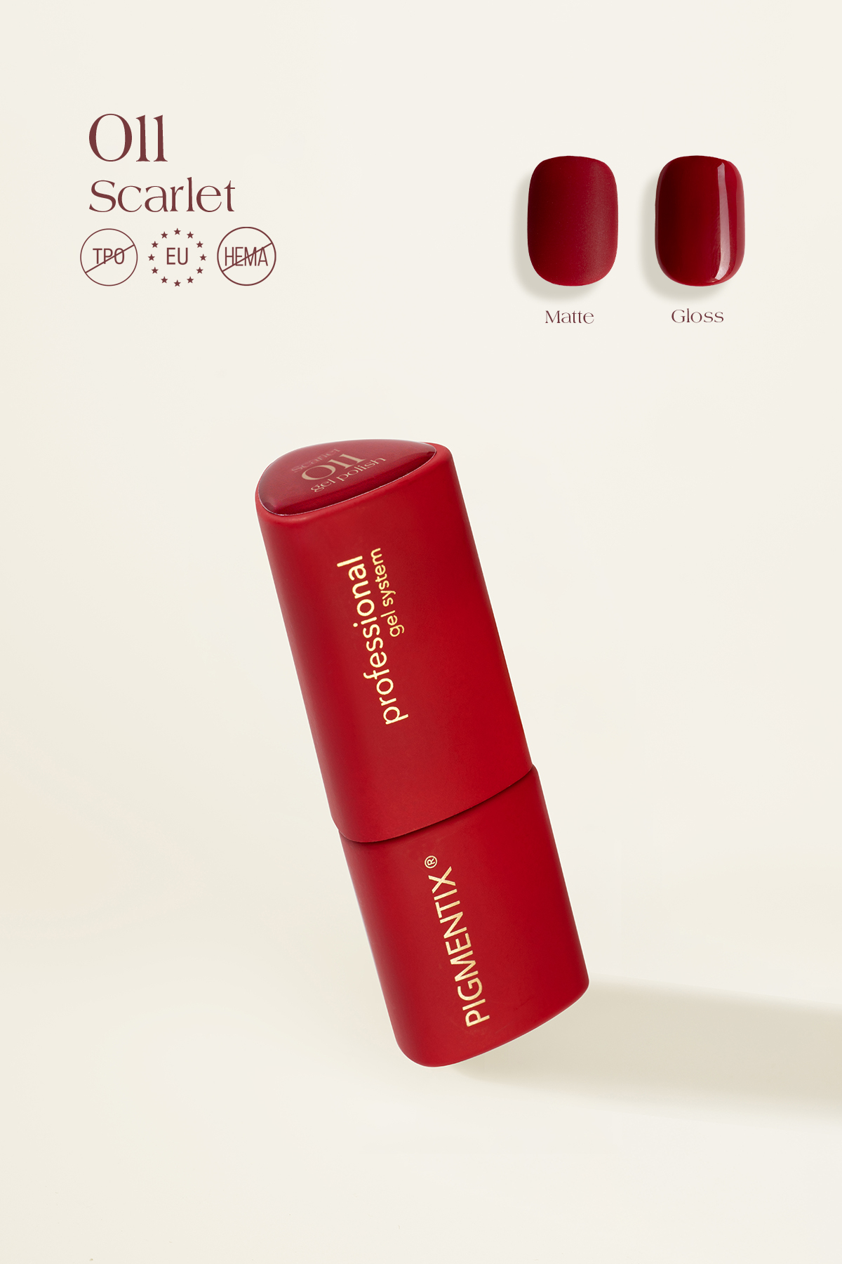 MŪSA NAILS PIGMENTIX® Scarlet 011