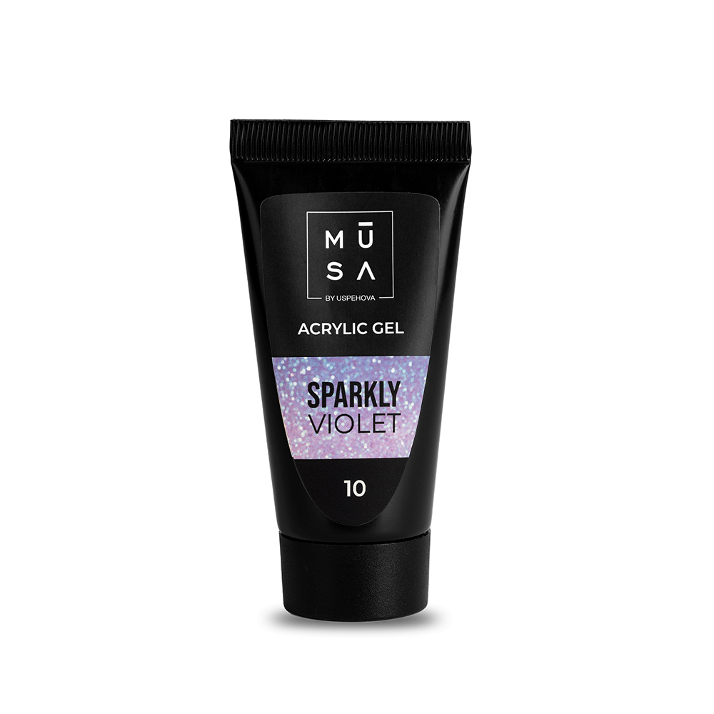MUSA NAILS Acrylic gel SPARKLY VIOLET 10 - 35ml