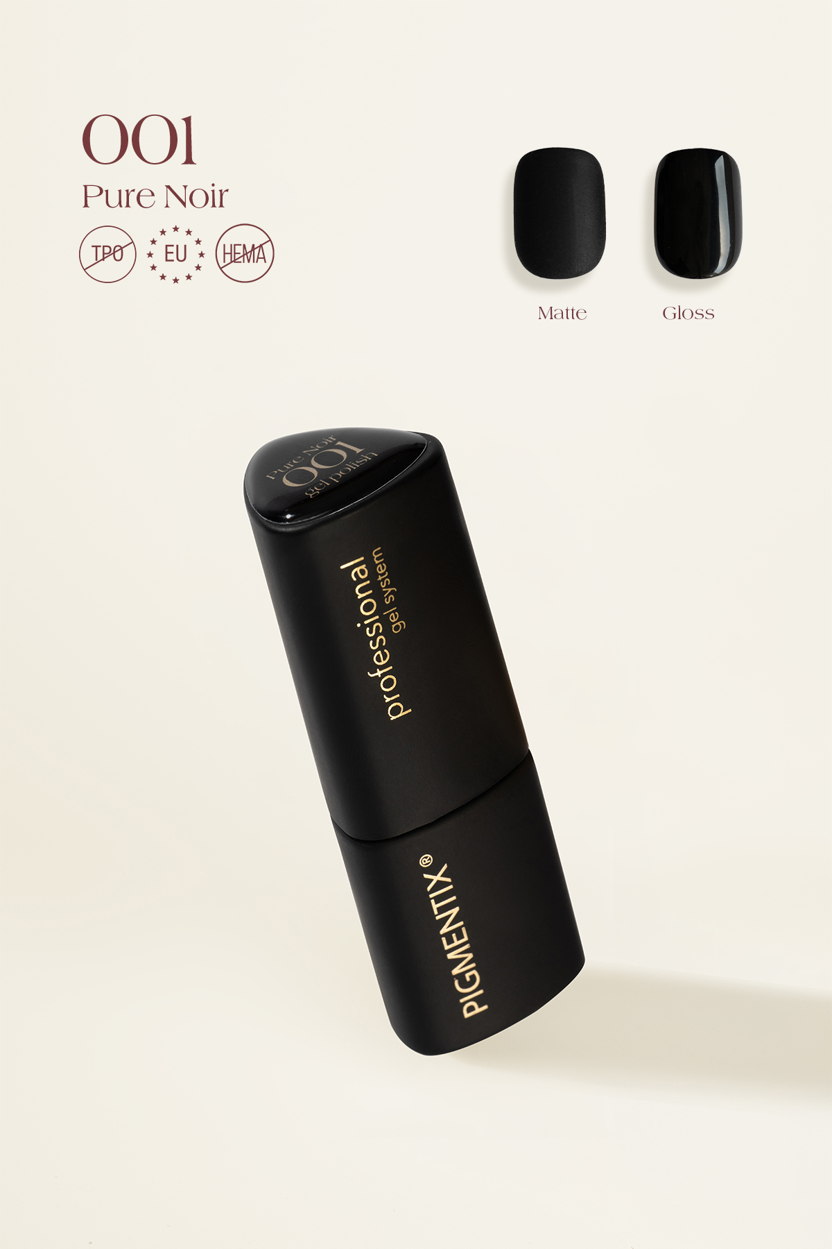 MŪSA NAILS PIGMENTIX® Pure Noir 001