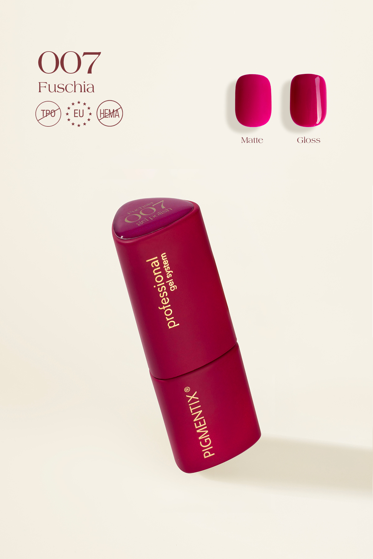 MŪSA NAILS PIGMENTIX® Fuchsia 007