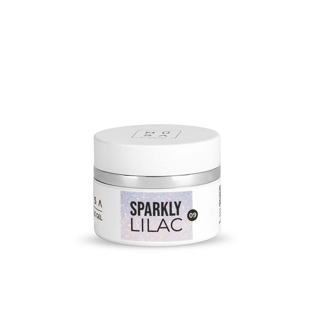 MUSA NAILS Acrylic gel SPARKLY LILAC 09 - 15-35ml