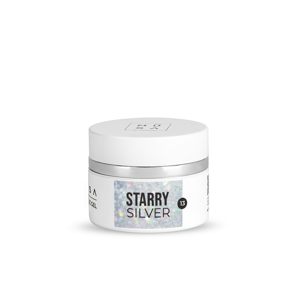 MUSA NAILS Acrylic gel STARRY SILVER 13 - 15-35ml