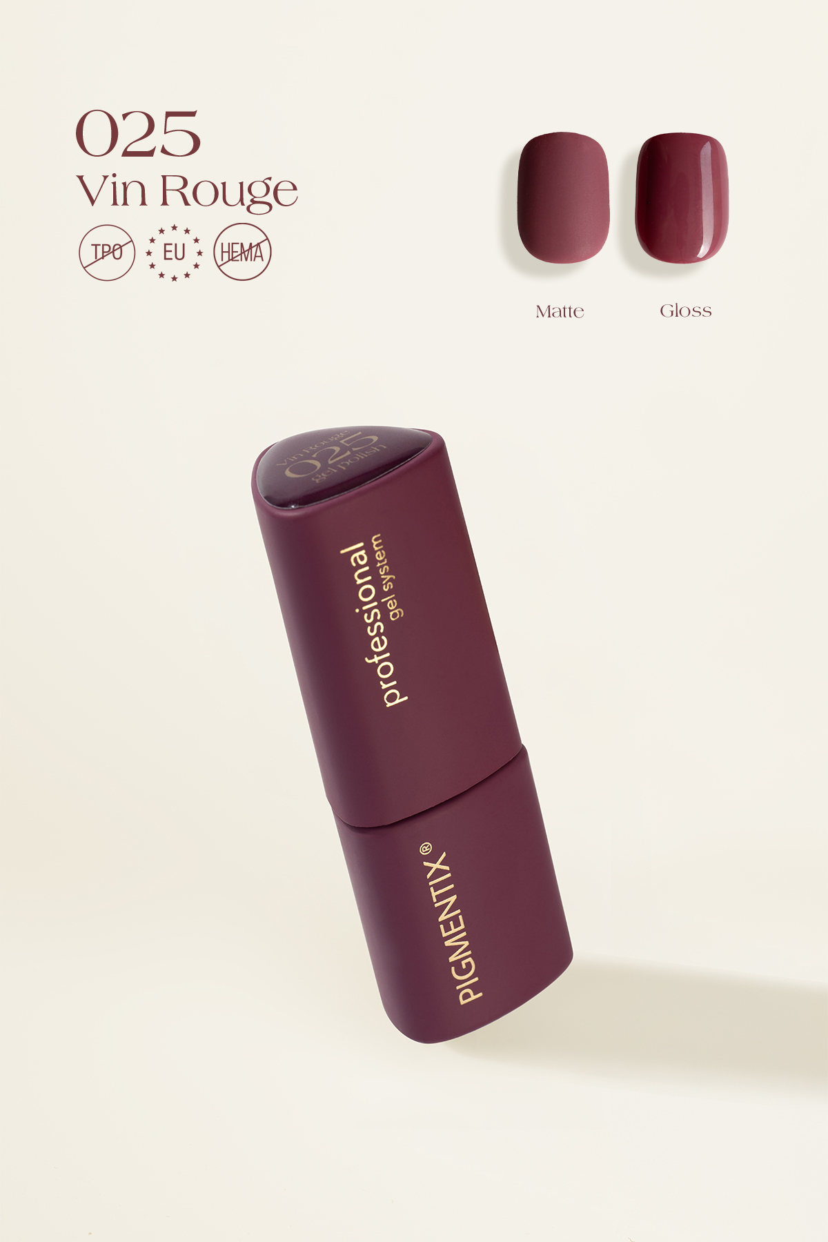 MŪSA NAILS PIGMENTIX® Vin Rouge 025