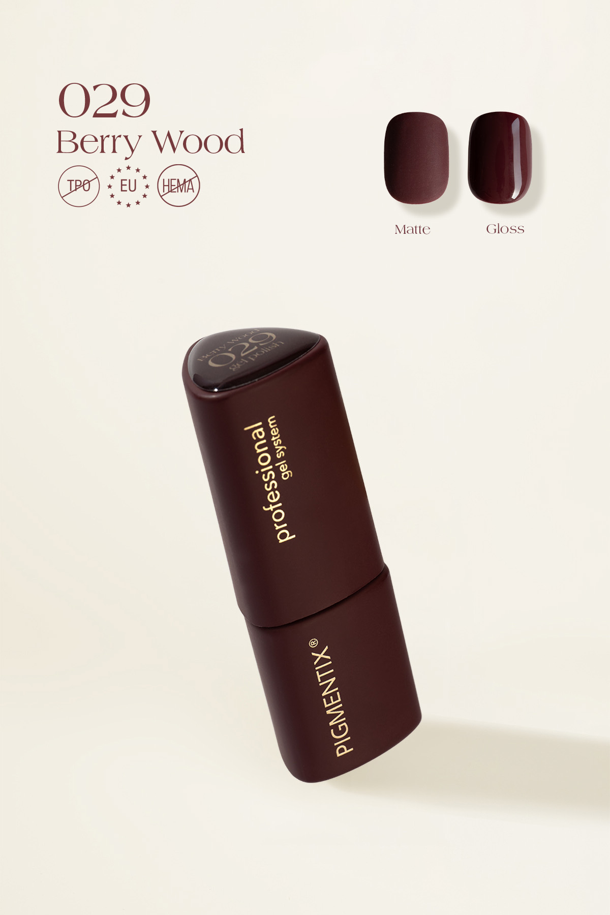 MŪSA NAILS PIGMENTIX® Berry Wood 029