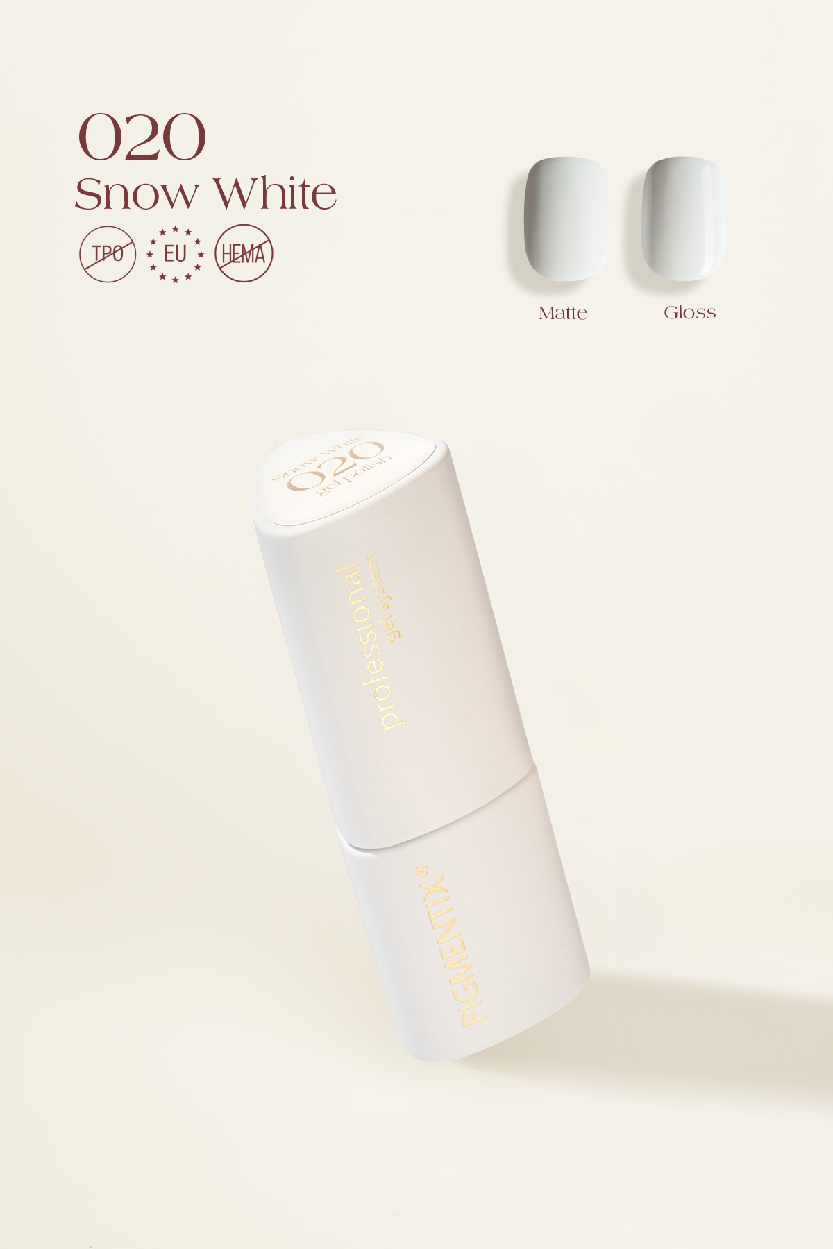 MŪSA NAILS PIGMENTIX® Snow White 020