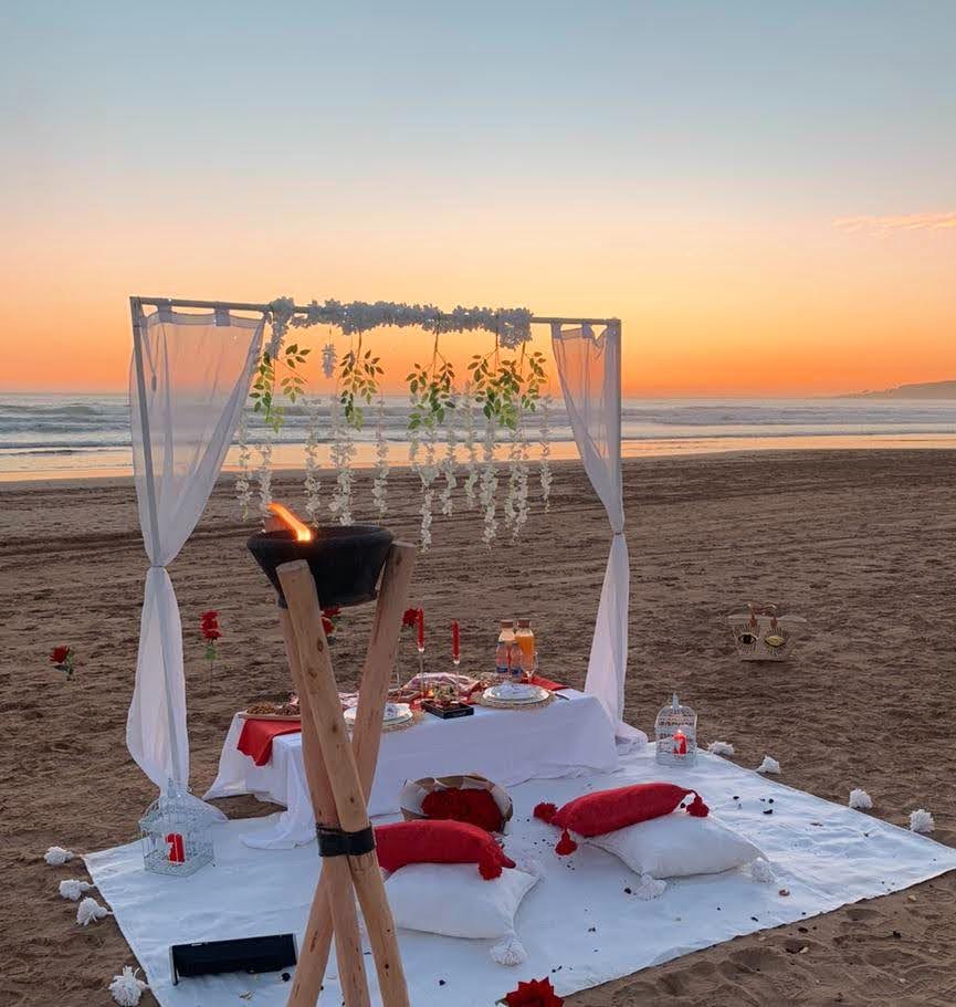 🌅✨ Dîner Romantique & Demande en Mariage à Taghazout 