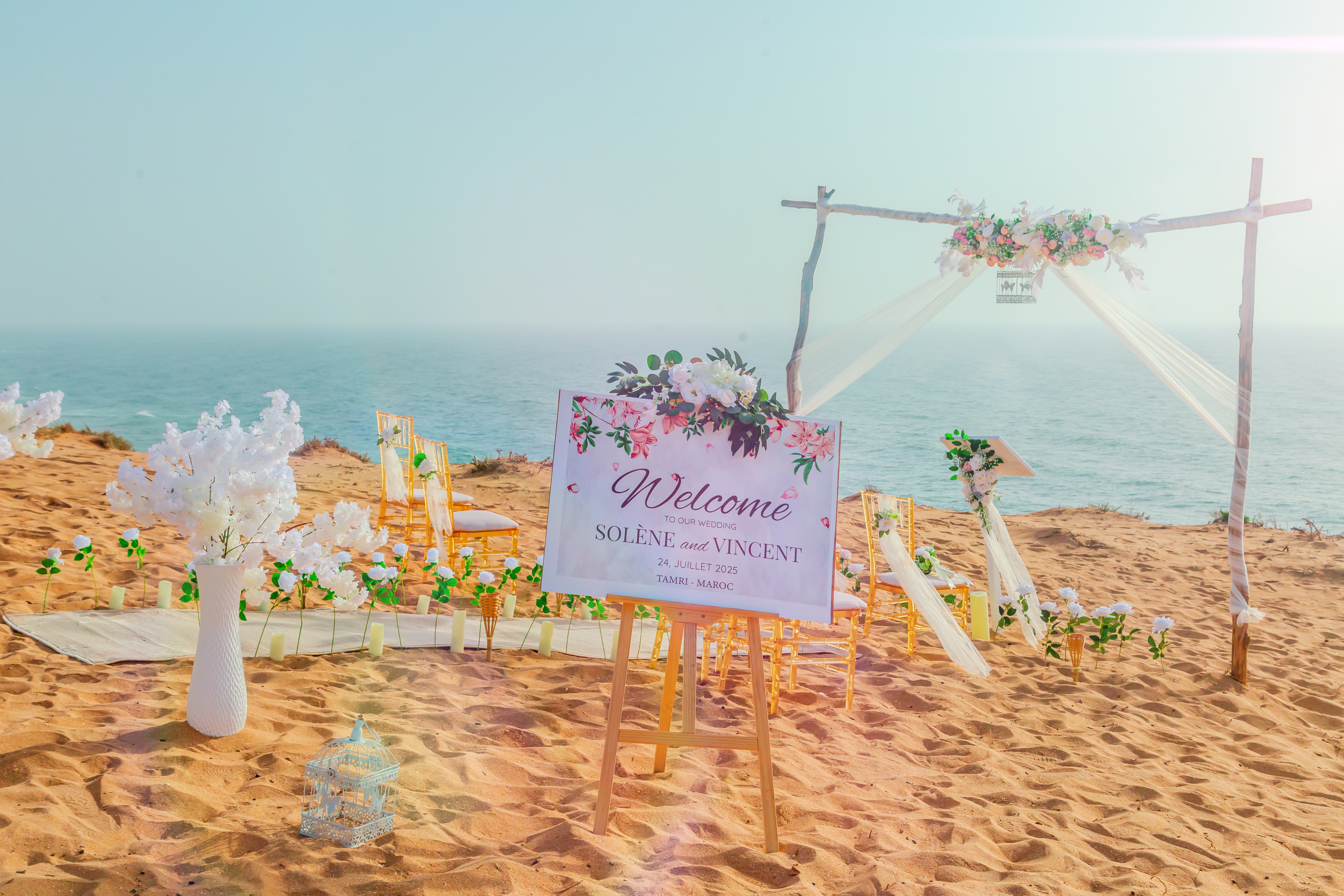 💎 Offre Mariage VIP au Maroc — 2 Nuits dans les Dômes ⛺ + Cérémonie Symbolique à Tamri 🏜 + Expériences Exclusives