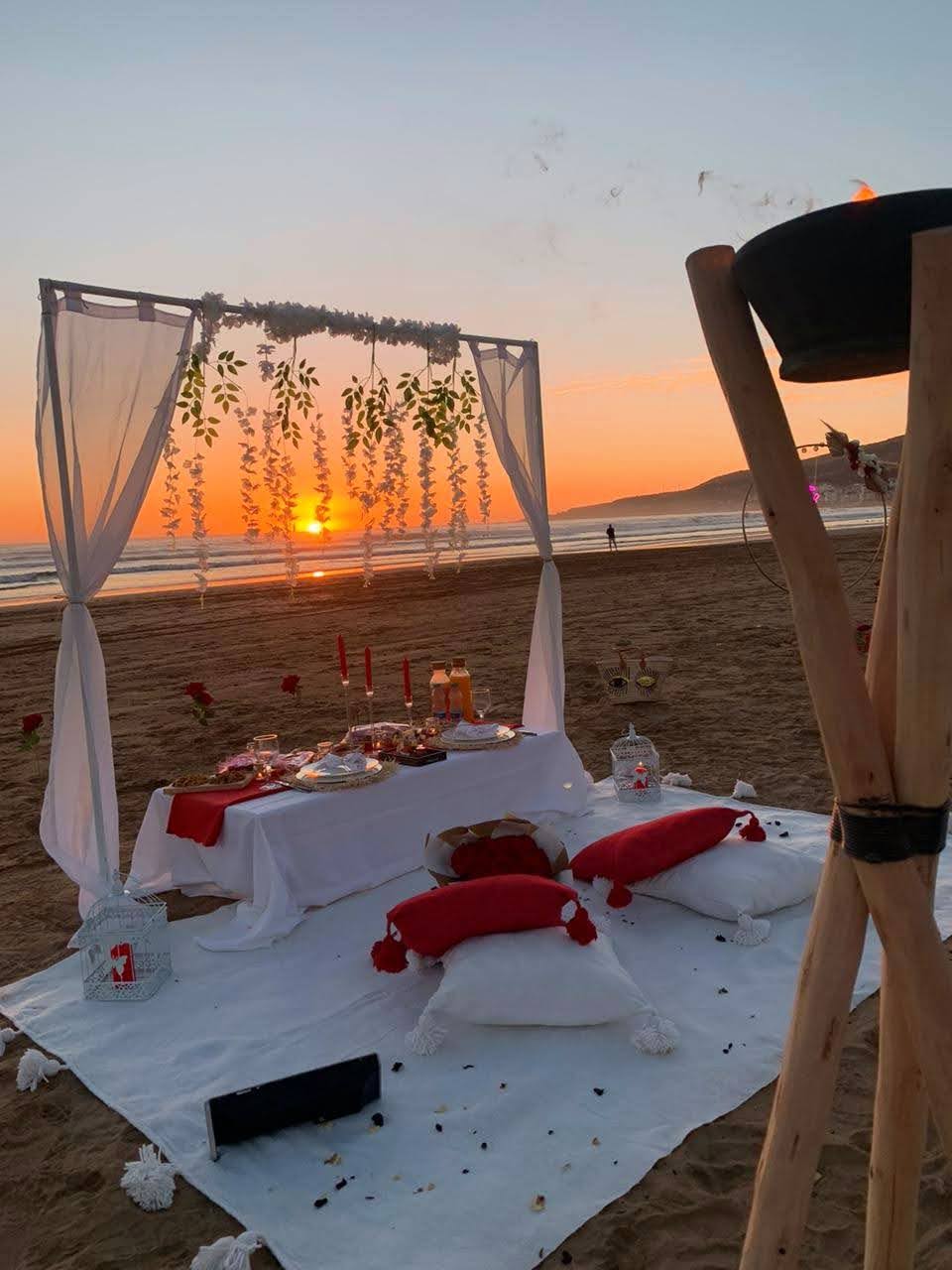 🌅✨ Dîner Romantique & Demande en Mariage à Taghazout 
