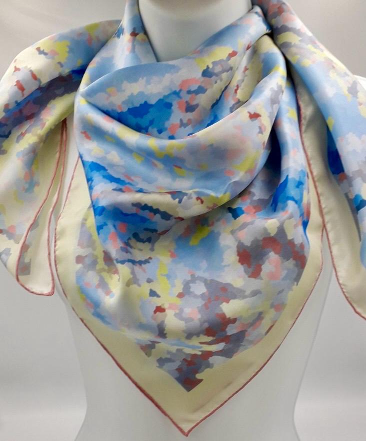 Grand Carré en soie twill