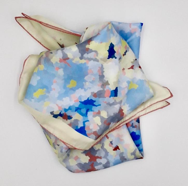 Grand Carré en soie twill