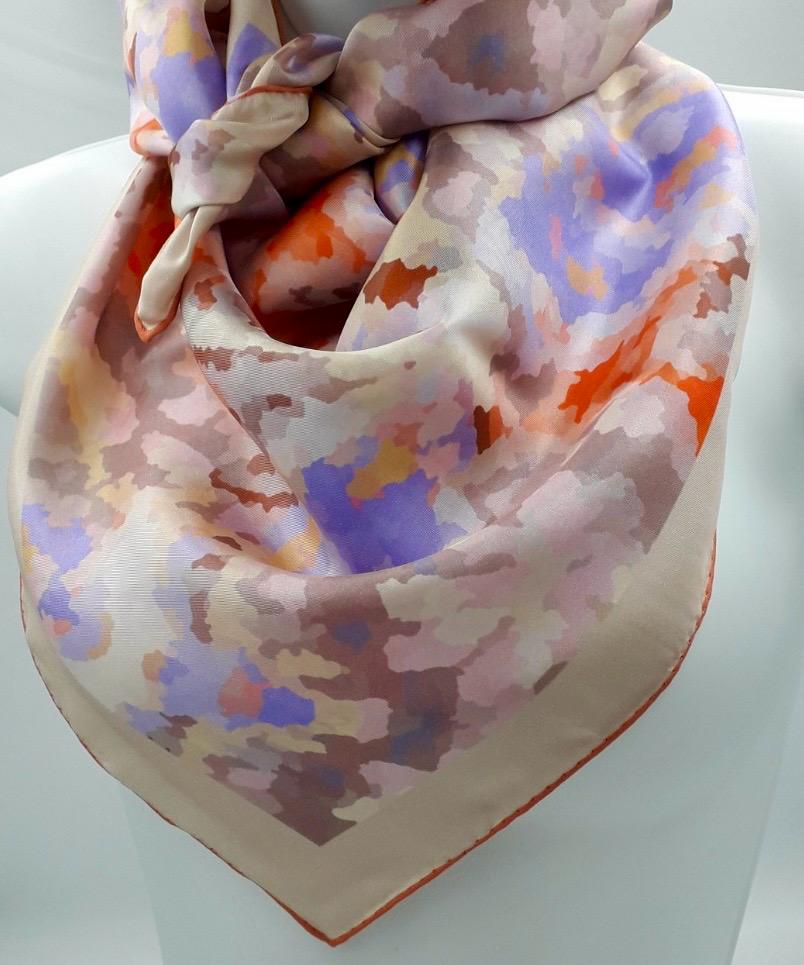 Grand Carré en soie twill