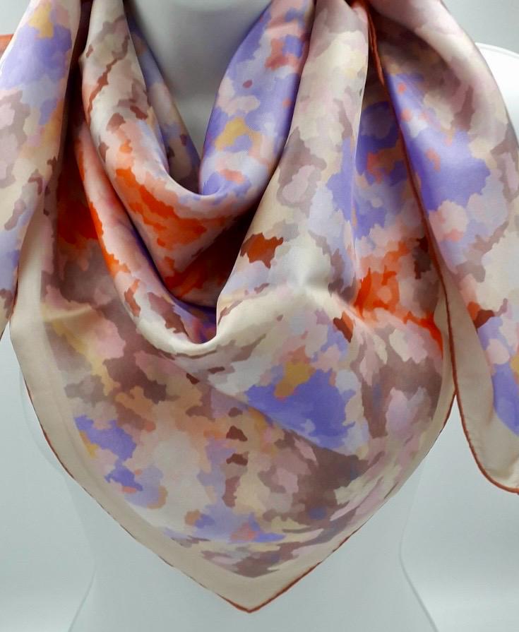 Grand Carré en soie twill