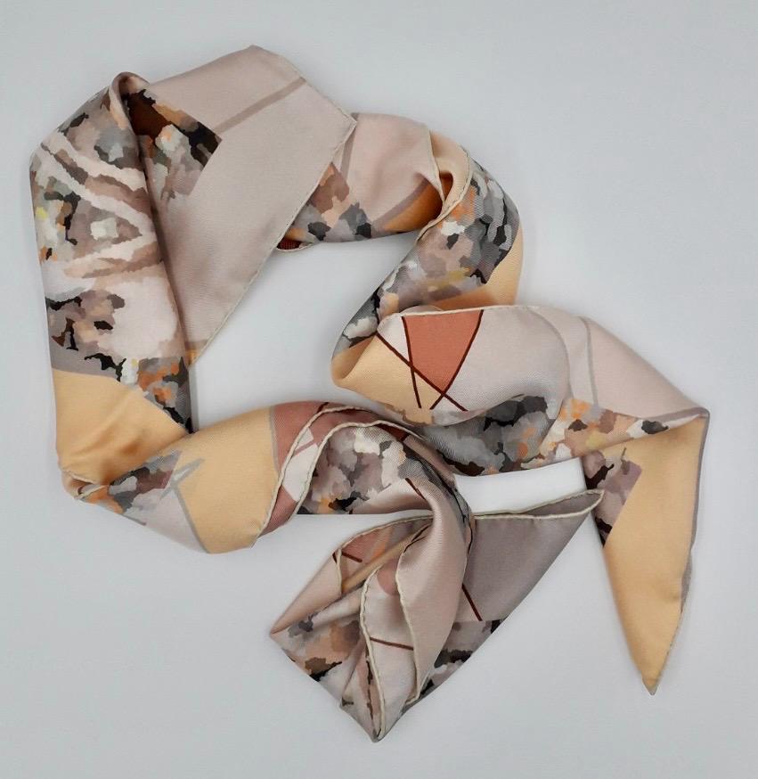 Grand carré en soie twill