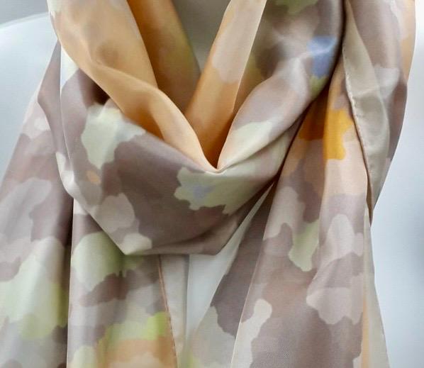 Echarpe en soie twill