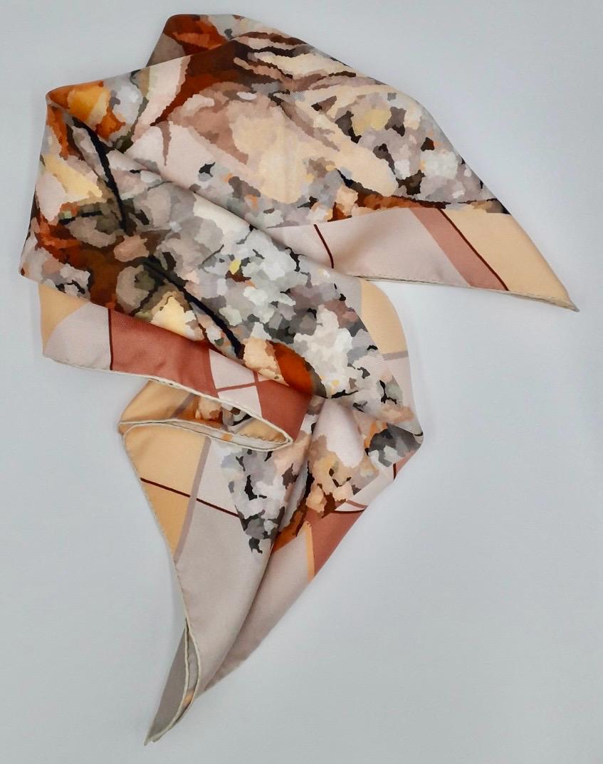 Grand carré en soie twill