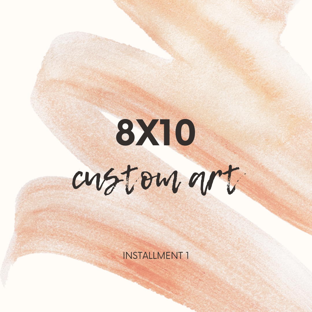 Installment 1 of 2 8x10 custom watercolor painting