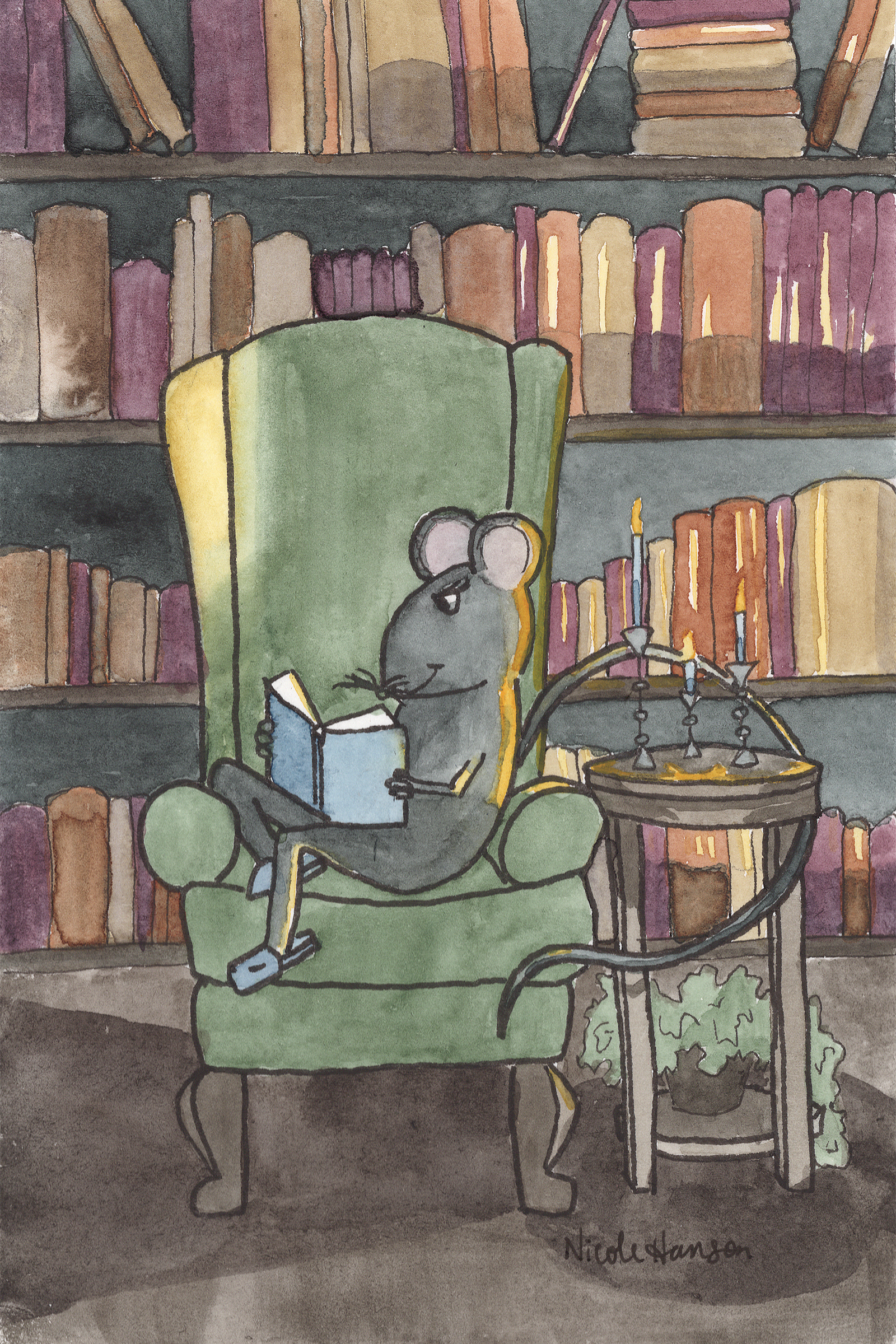 Mouse Reading: Library