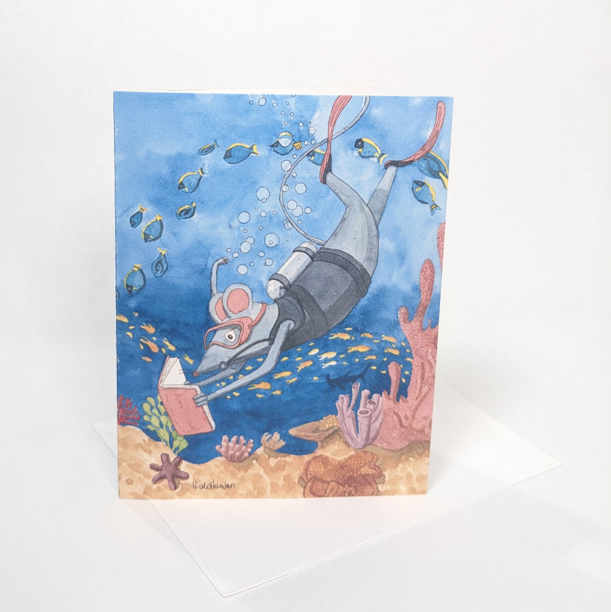 Mouse Reading: Scuba diving 
