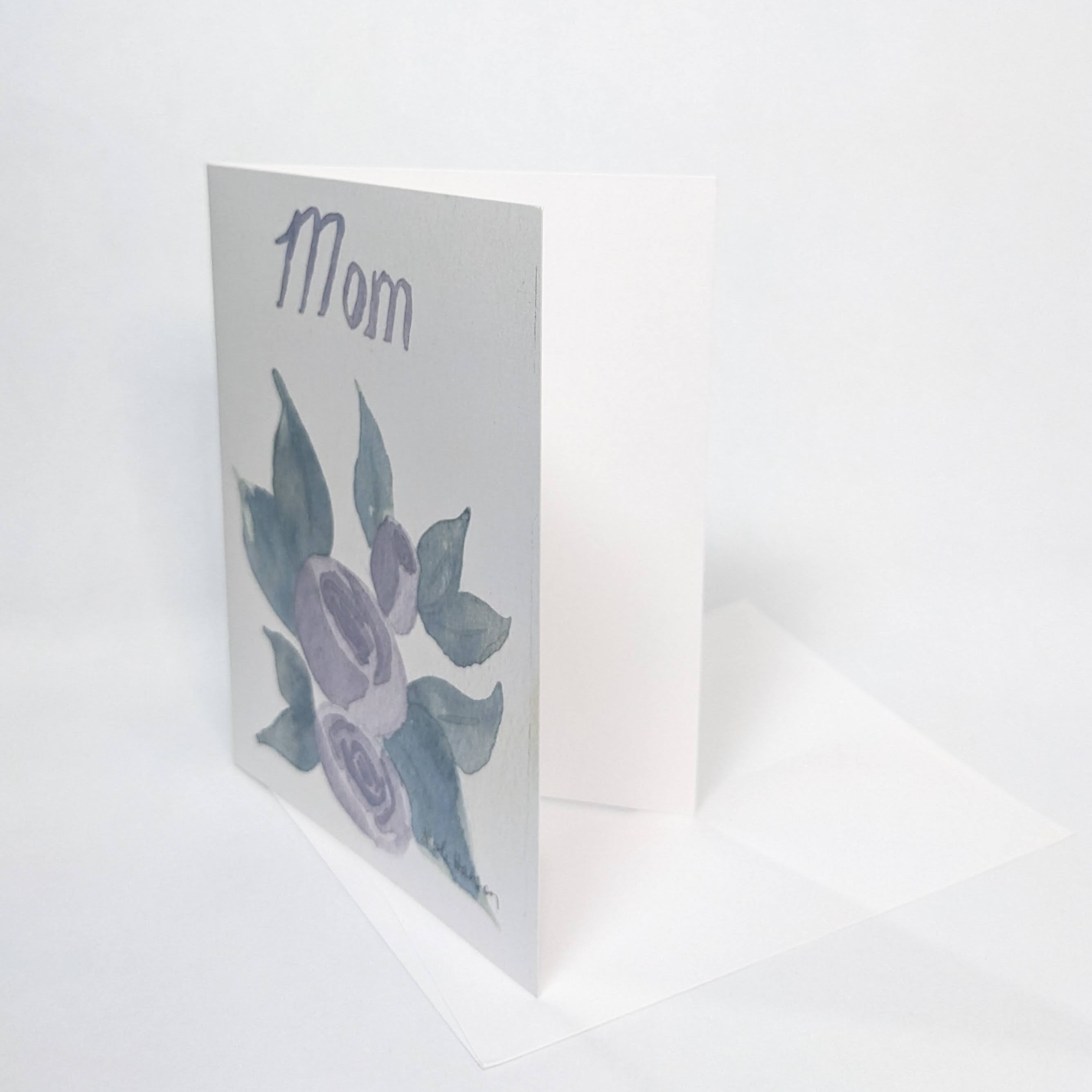 "Mom" purple flowers