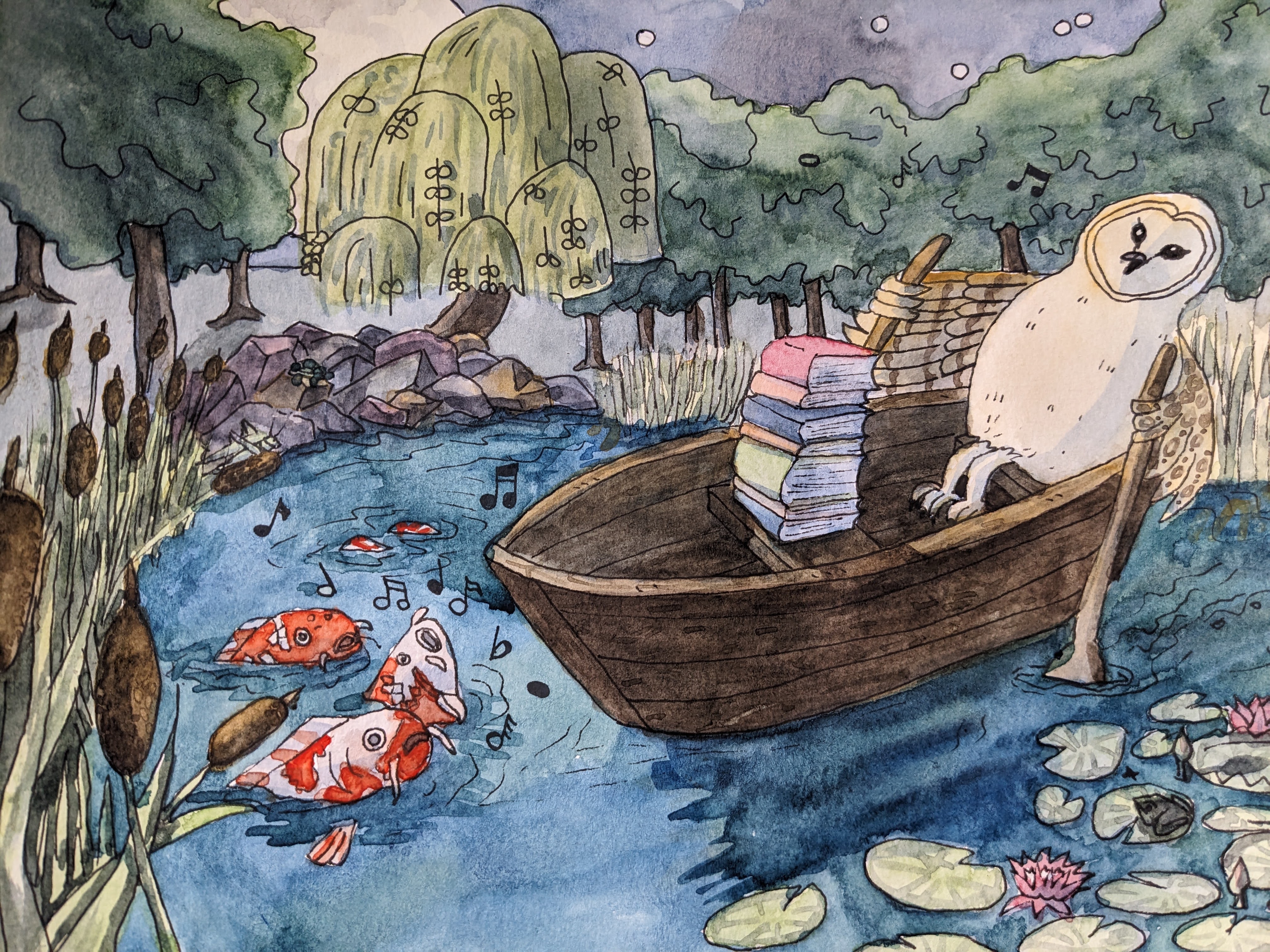 Moonlit Pond