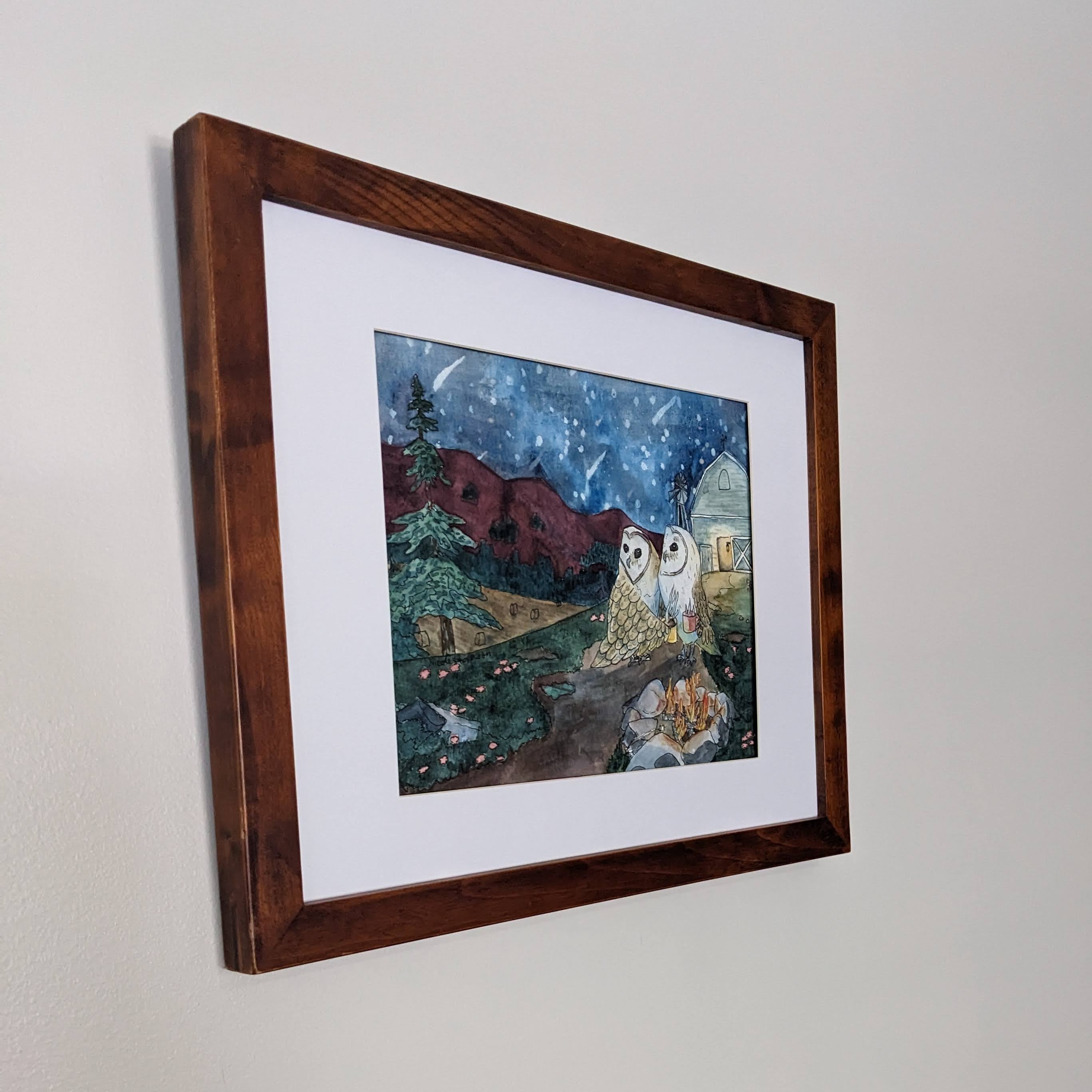 Meteor Shower, Original, Framed