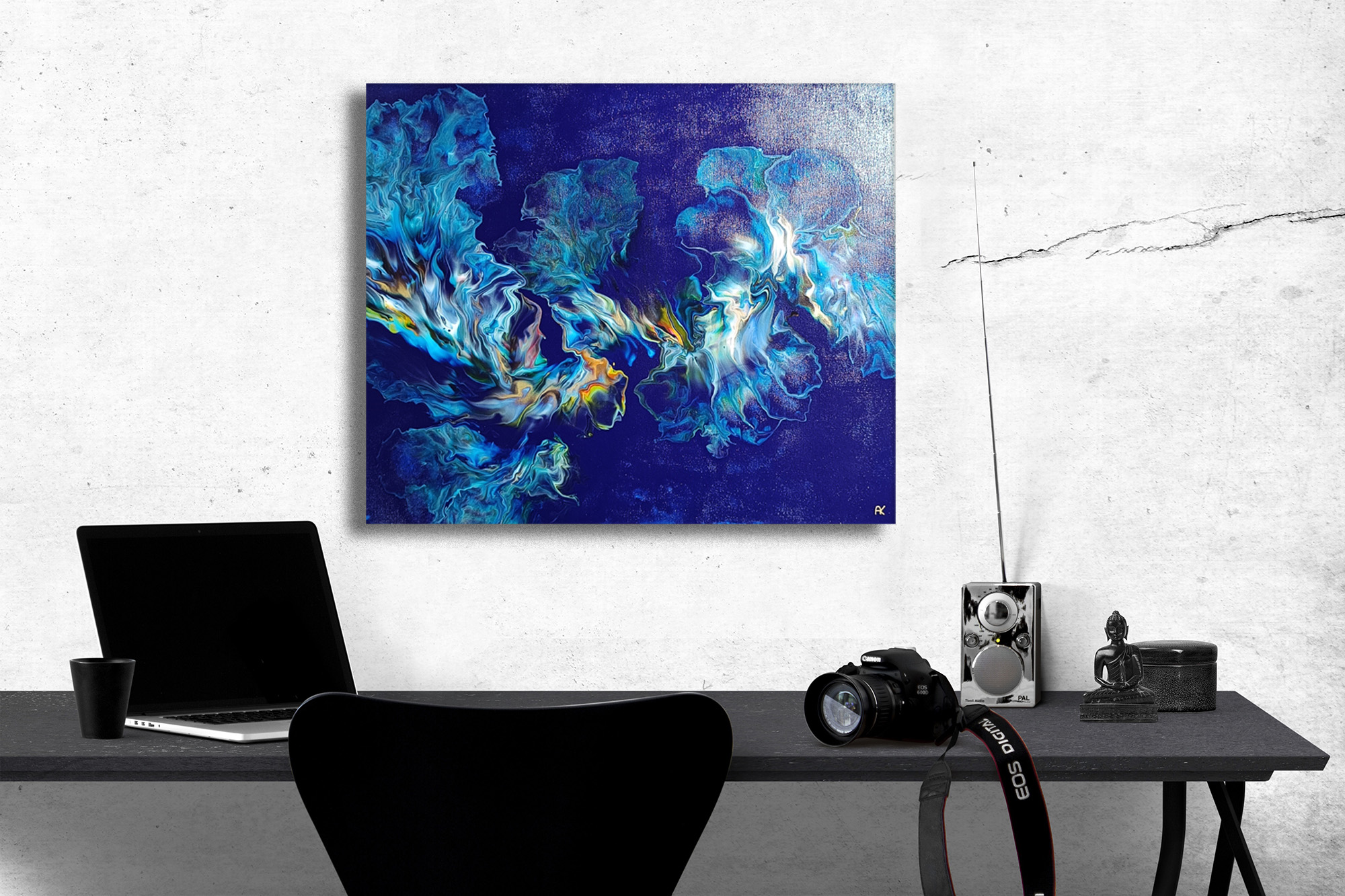 Meeresglühen (60x50cm)
