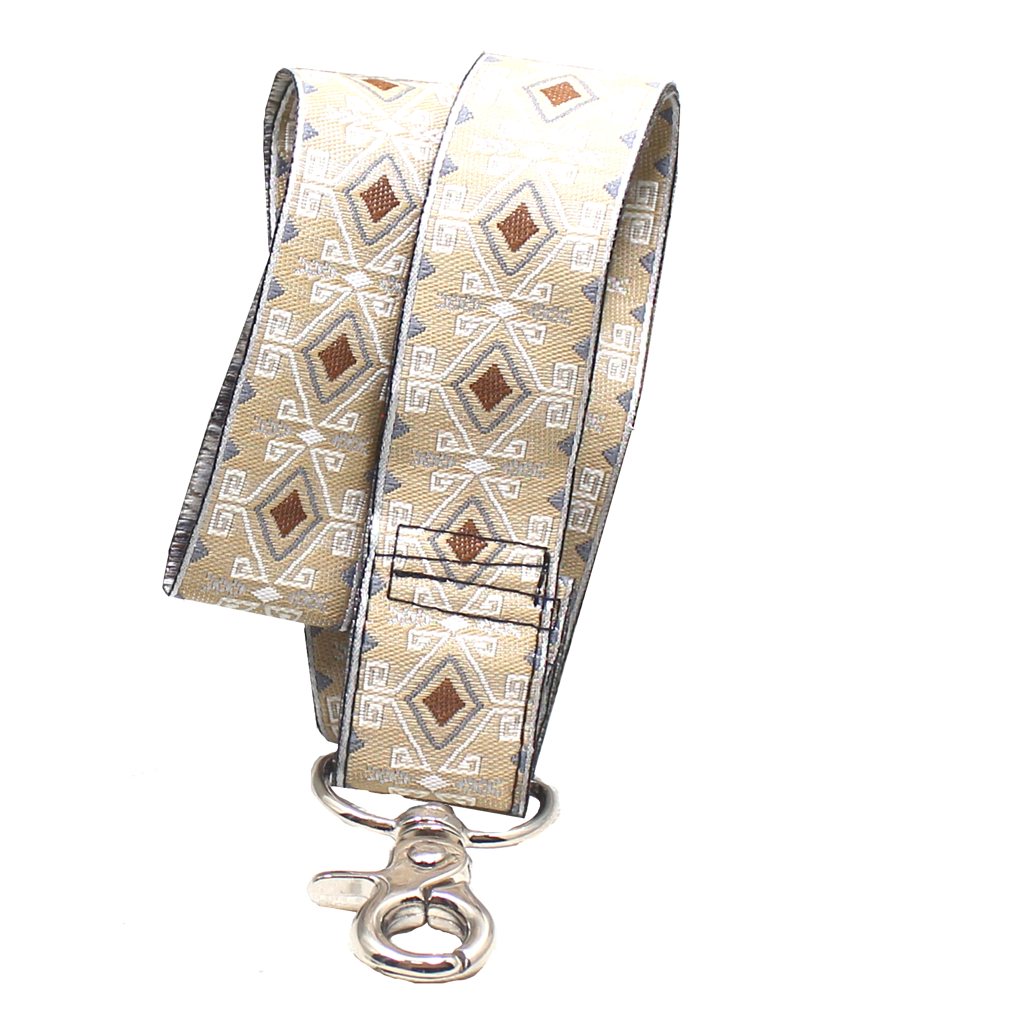 Brown Art Lanyard Key Chain