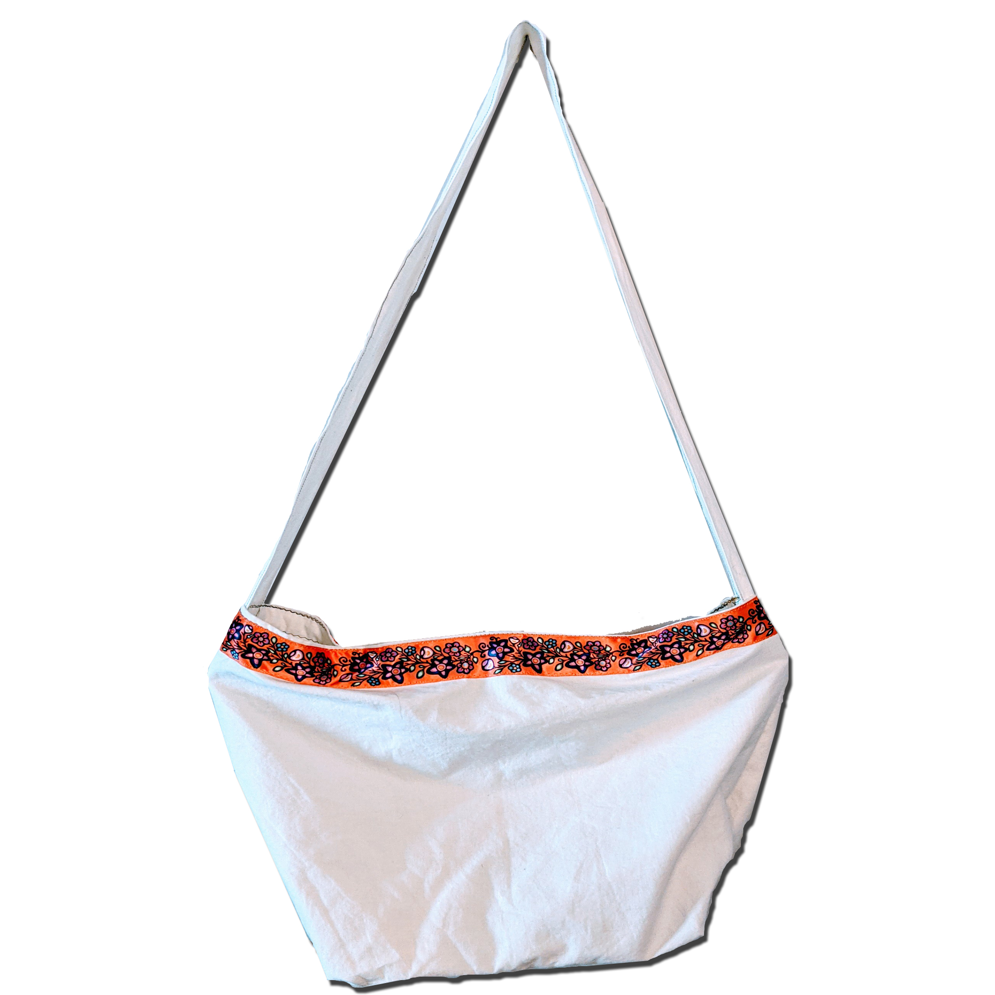 Shoulder Bag Cream Orange