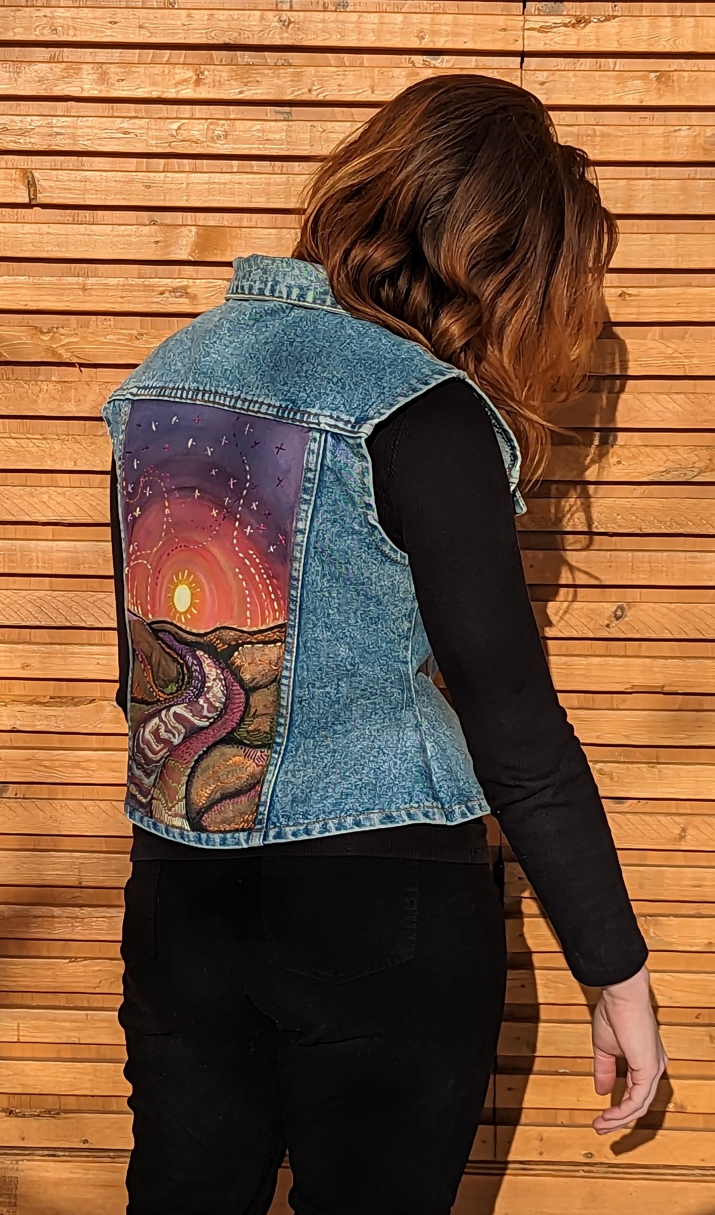 Handstitched + Painted Vest