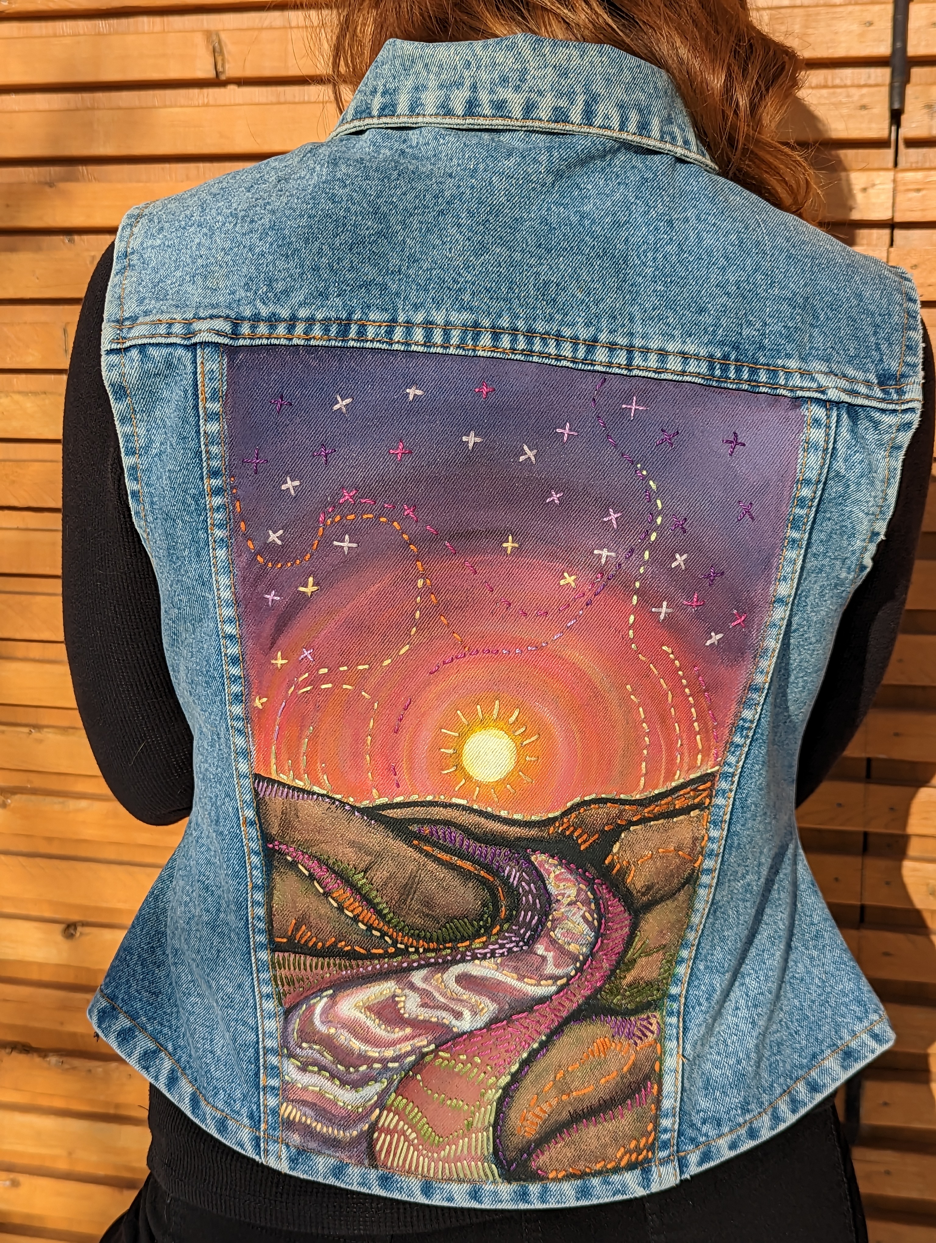 Handstitched + Painted Vest