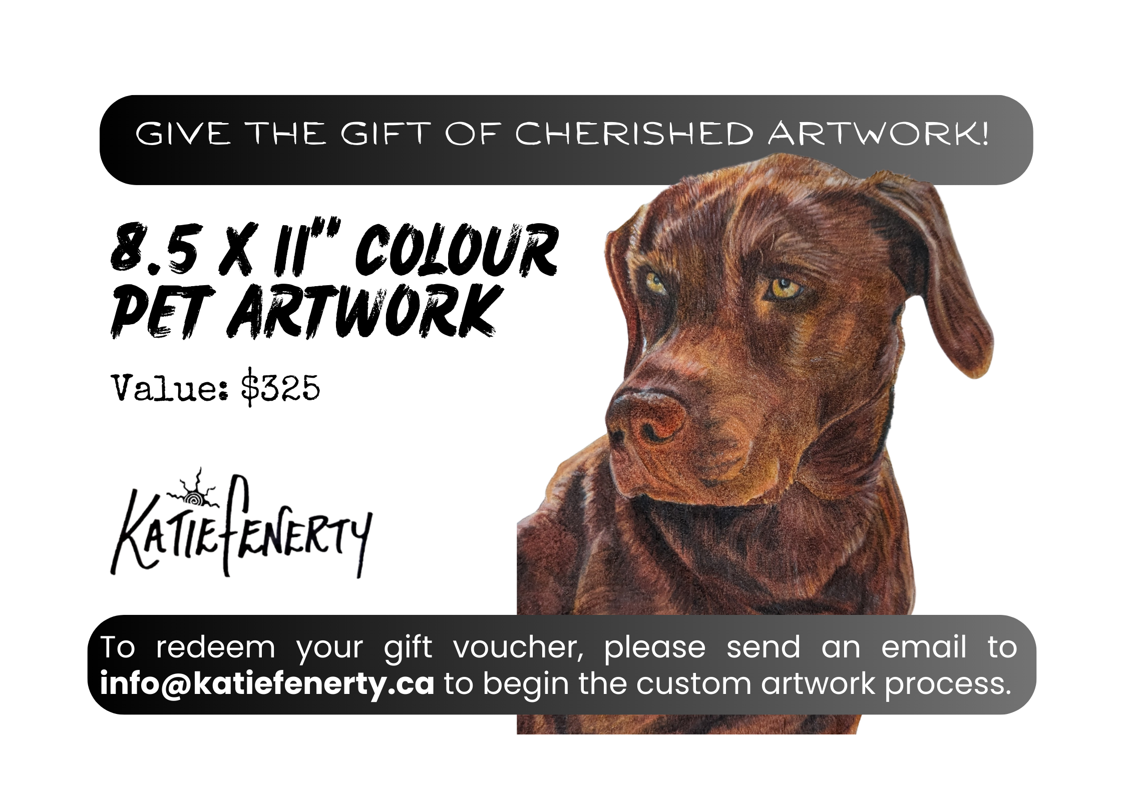 8.5 x 11" Colour Pet Artwork