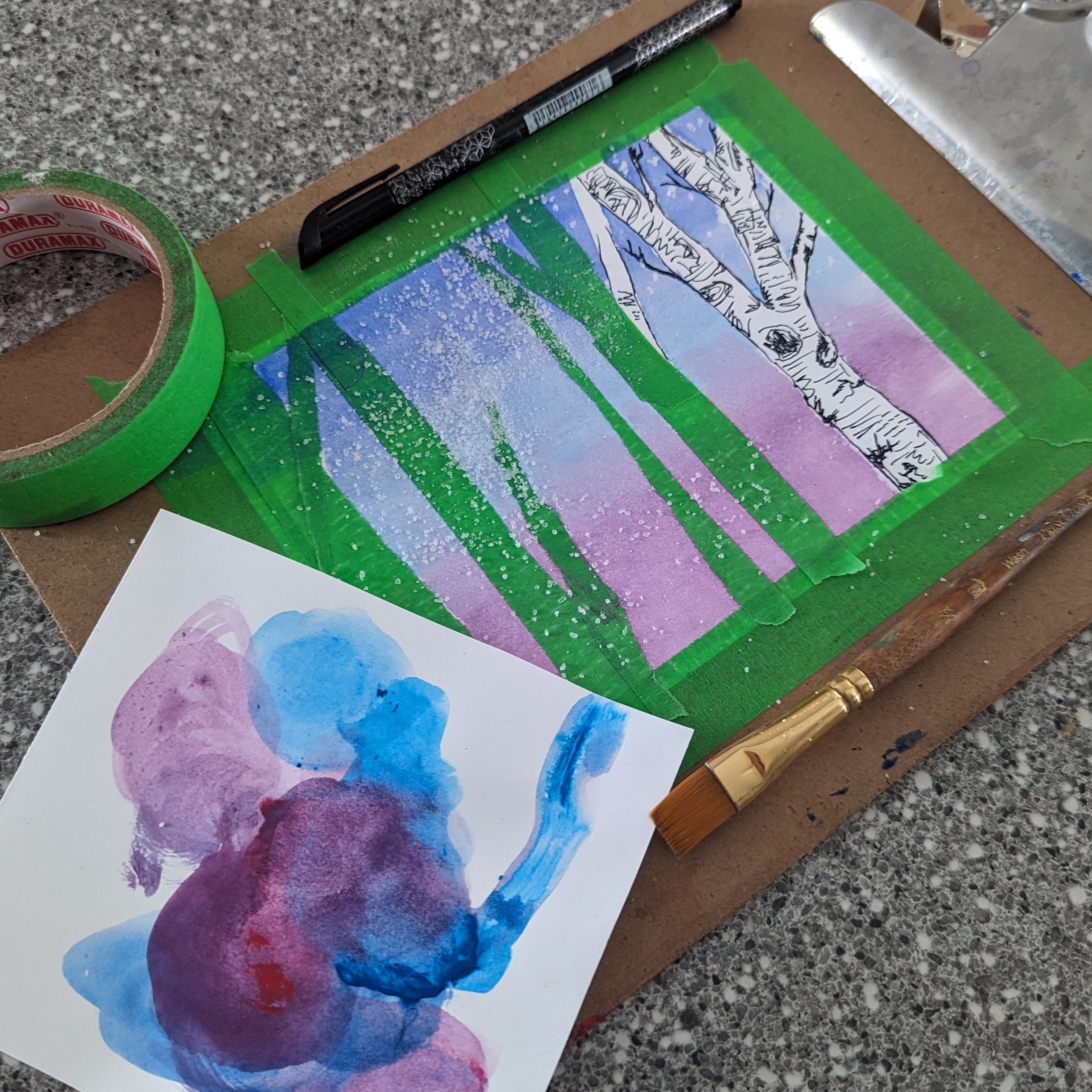 Birch Forest Watercolour Painting Workshop