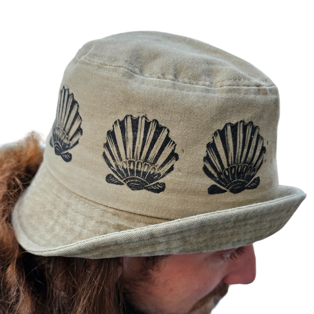 Printed Shell Bucket Hat