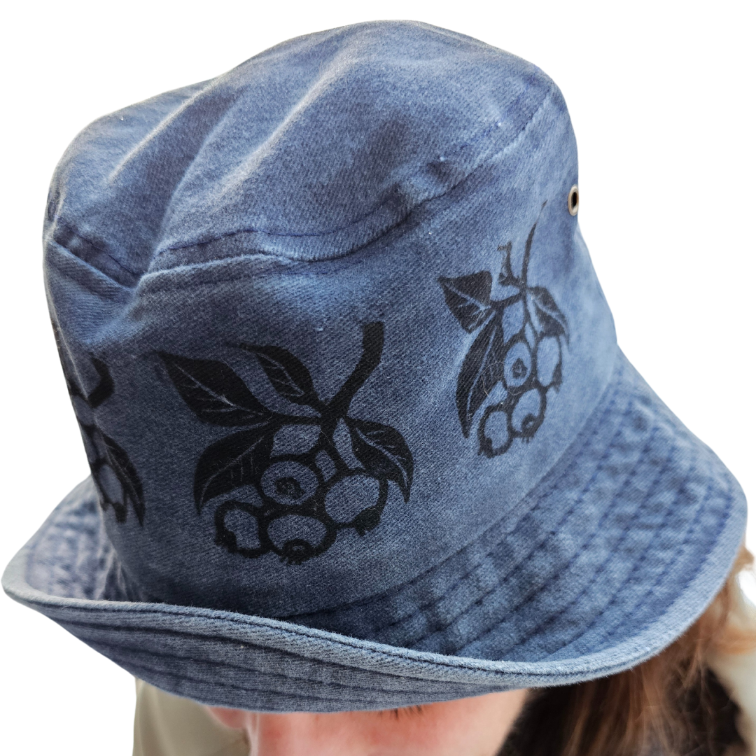 Printed Blueberry Bucket Hat
