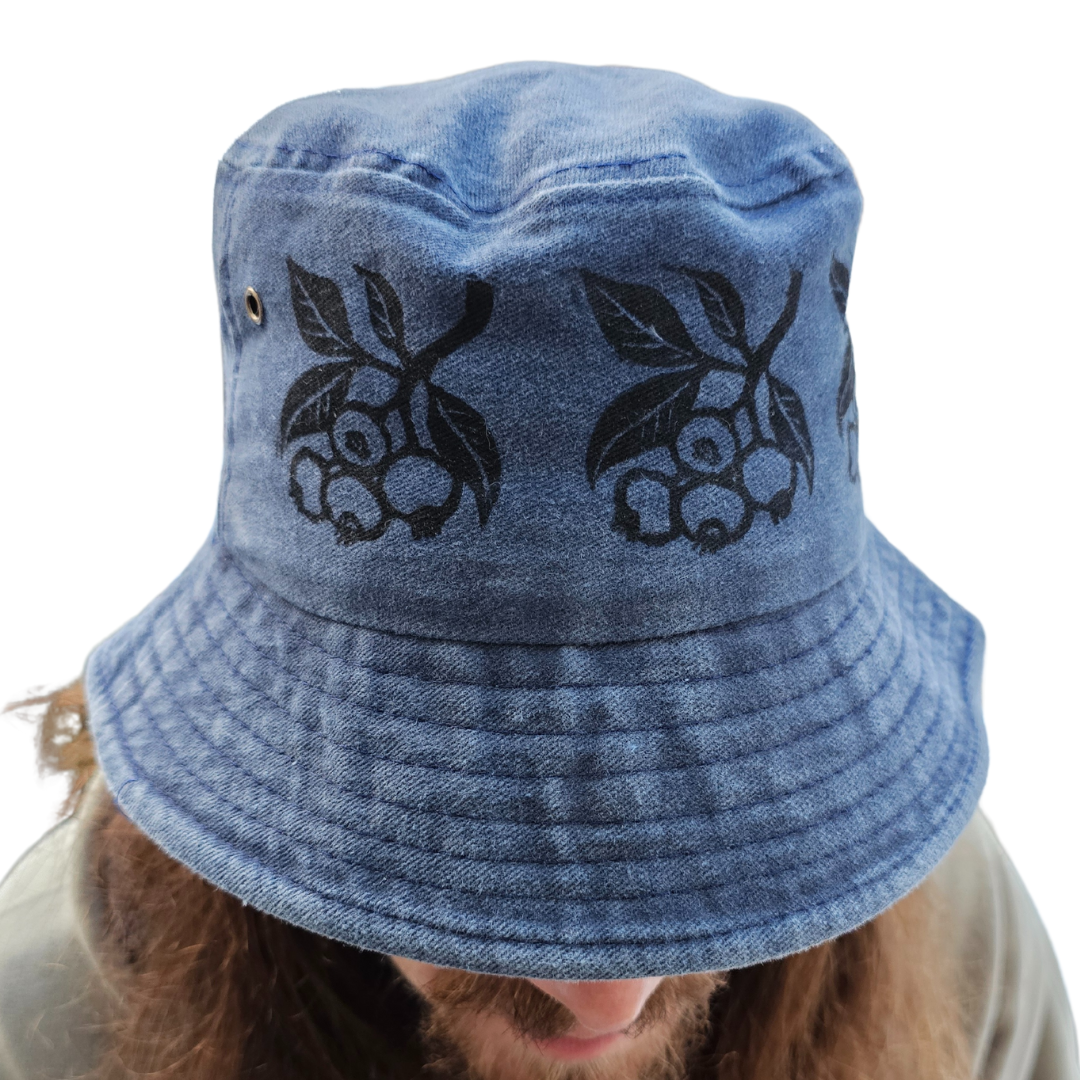 Printed Blueberry Bucket Hat