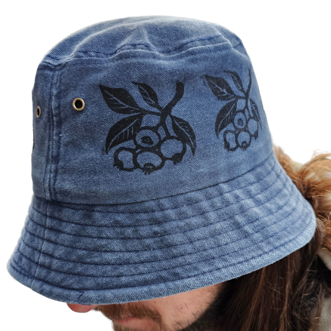 Printed Blueberry Bucket Hat