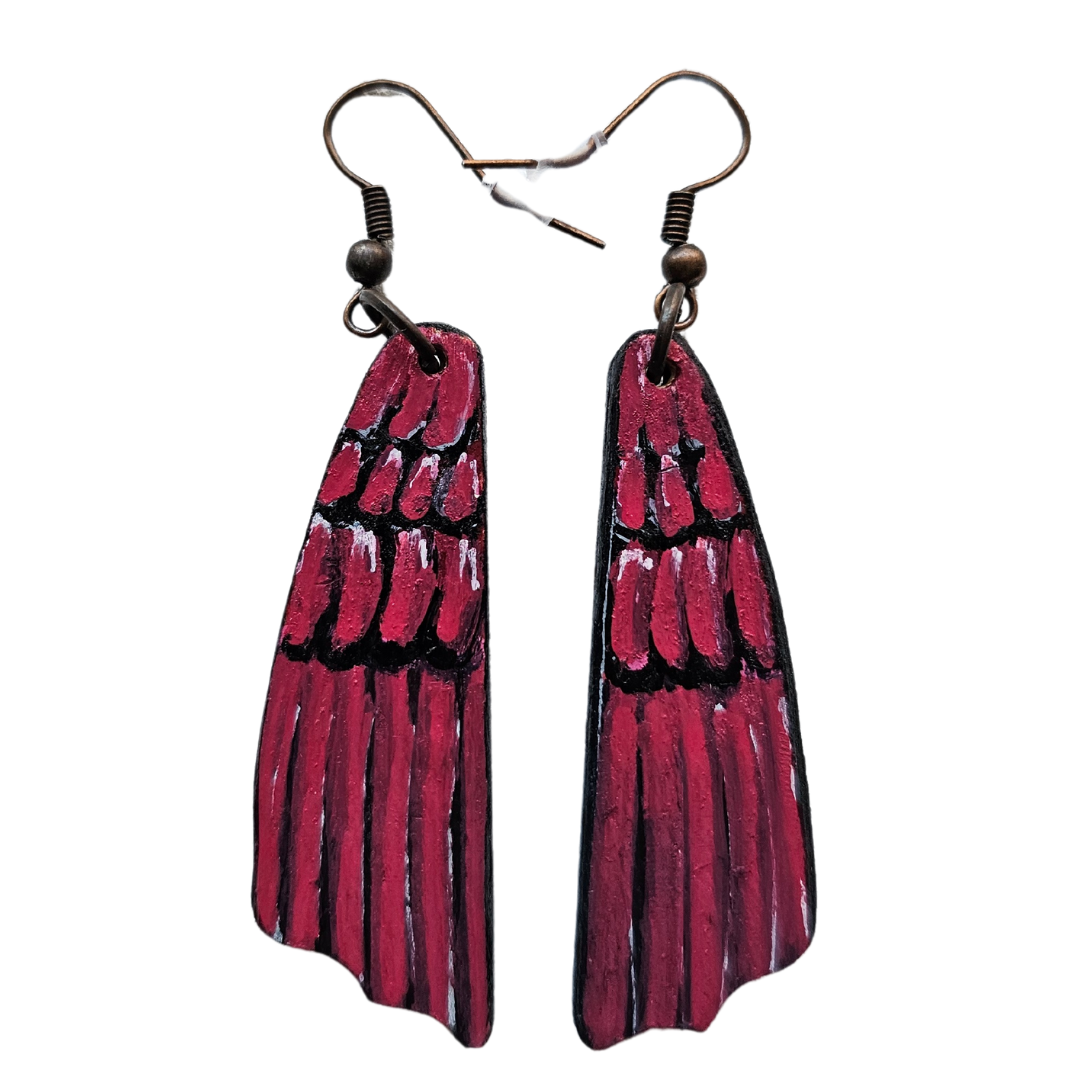 Cardinal Wing Earrings