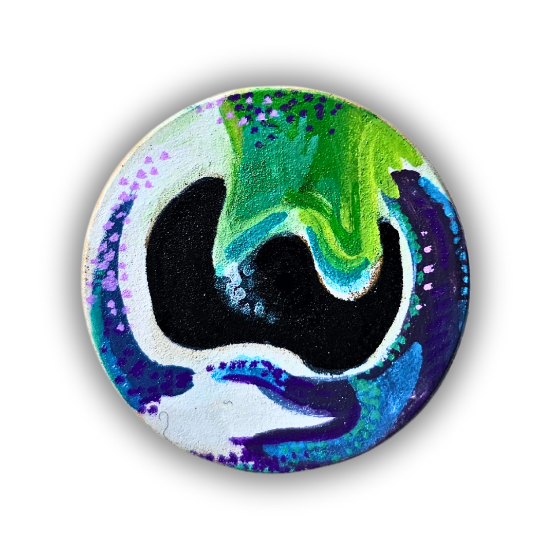 1" Cuttlefish Eye Pin