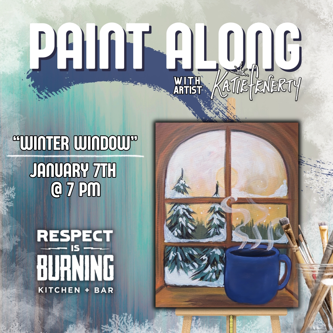 "Winter Window" Paint Along @ Respect is Burning