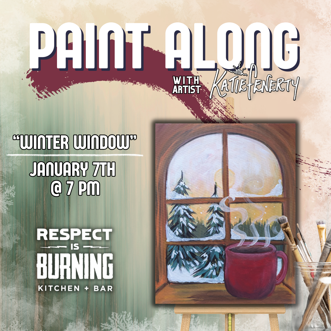 "Winter Window" Paint Along @ Respect is Burning