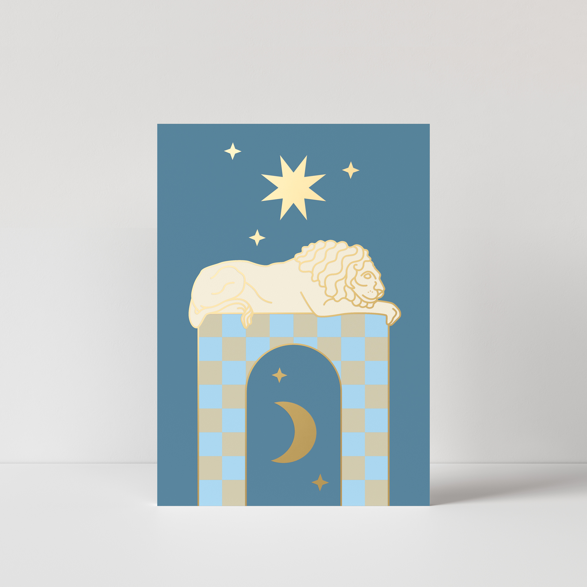A6 Postkarte Sternzeichen Löwe