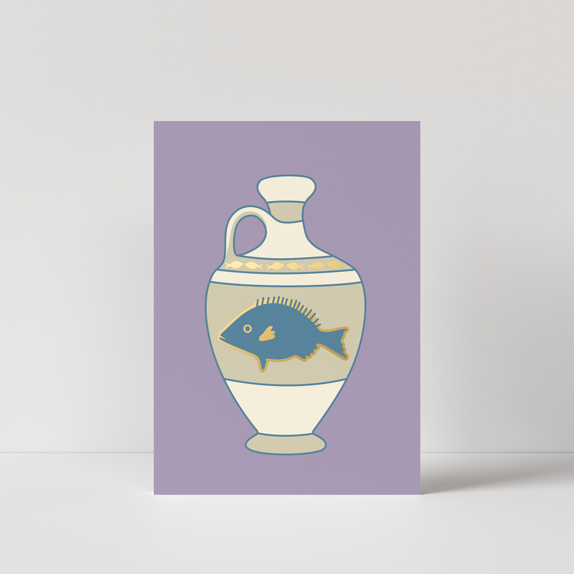 A6 Postkarte Sternzeichen Fische