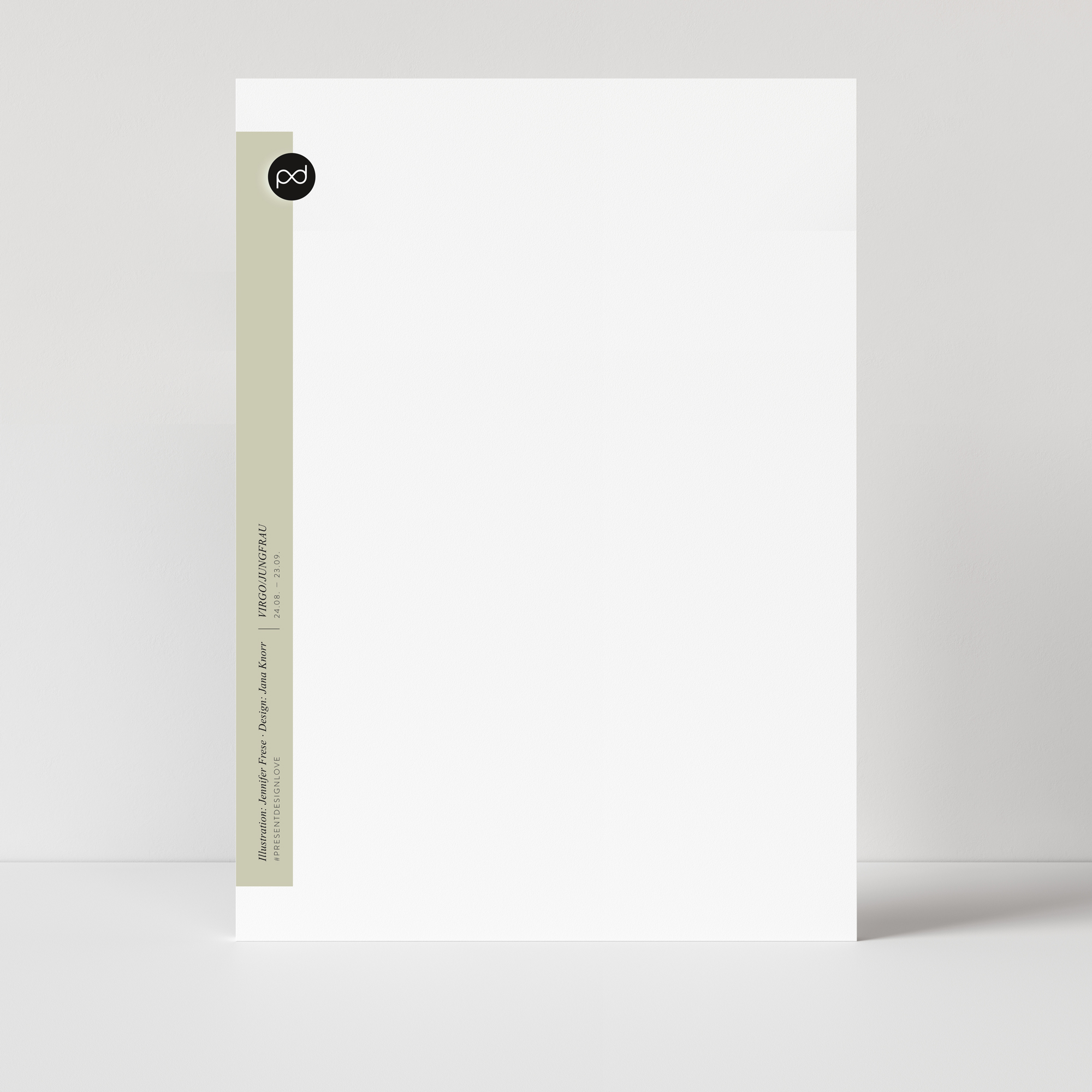 A5 Postkarte Sternzeichen Jungfrau