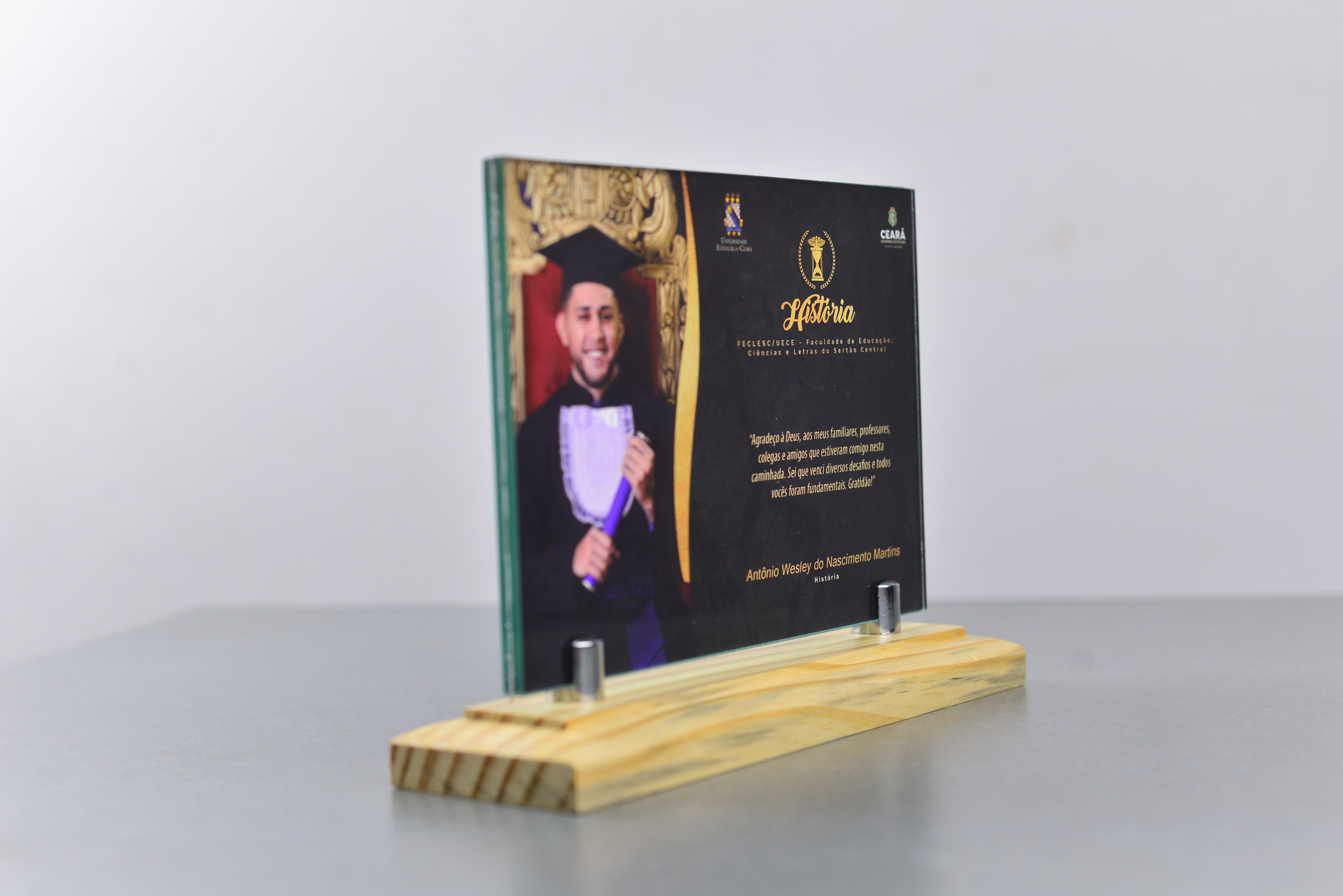 Placa de formatura - MODELO TRADICIONAL