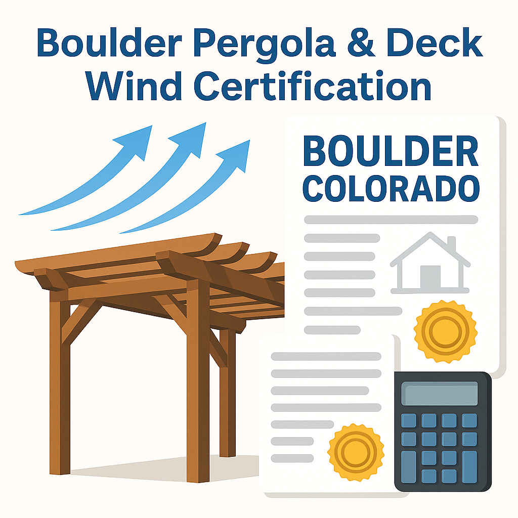 🪵 Boulder Pergola & Deck Wind Certification