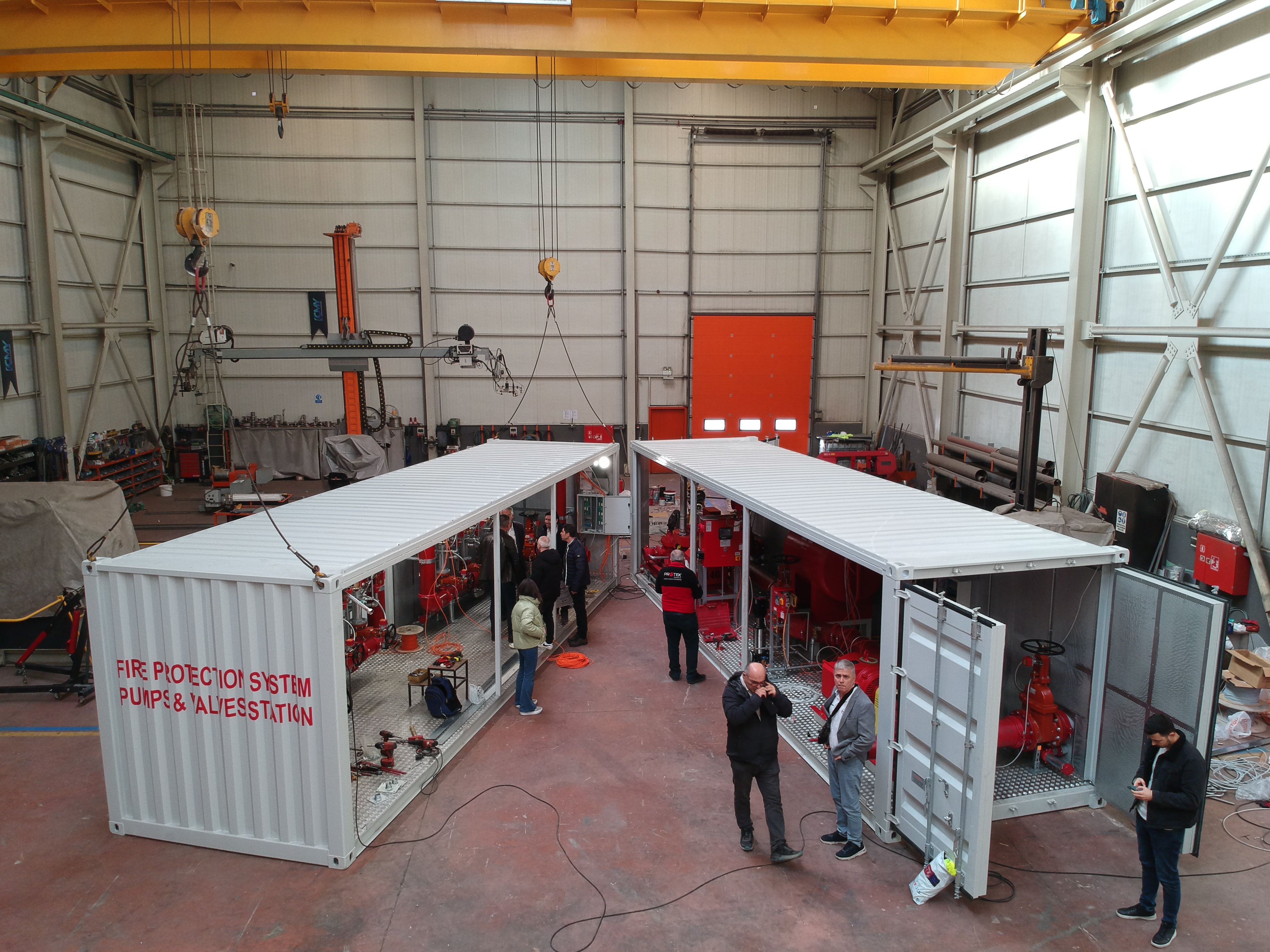 30 Foot Konteyner Tip Yangın Pompası İstasyonu