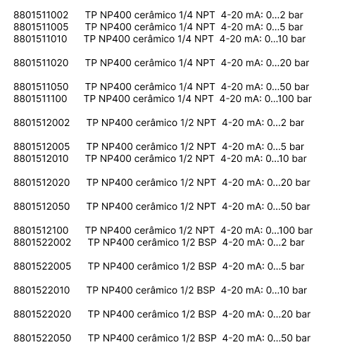 Transmissor de Pressão