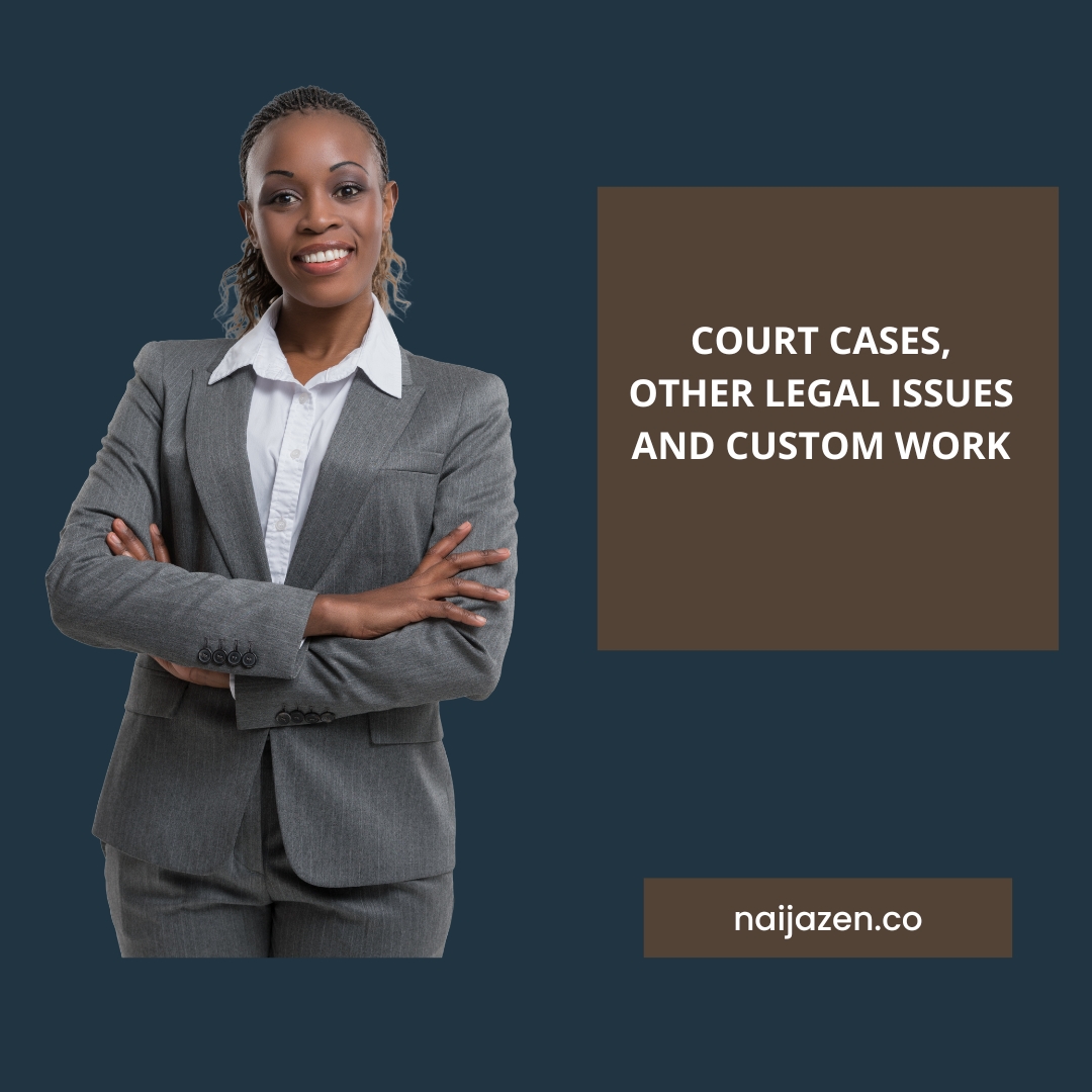 Incarceration, Court Cases & Custom Work