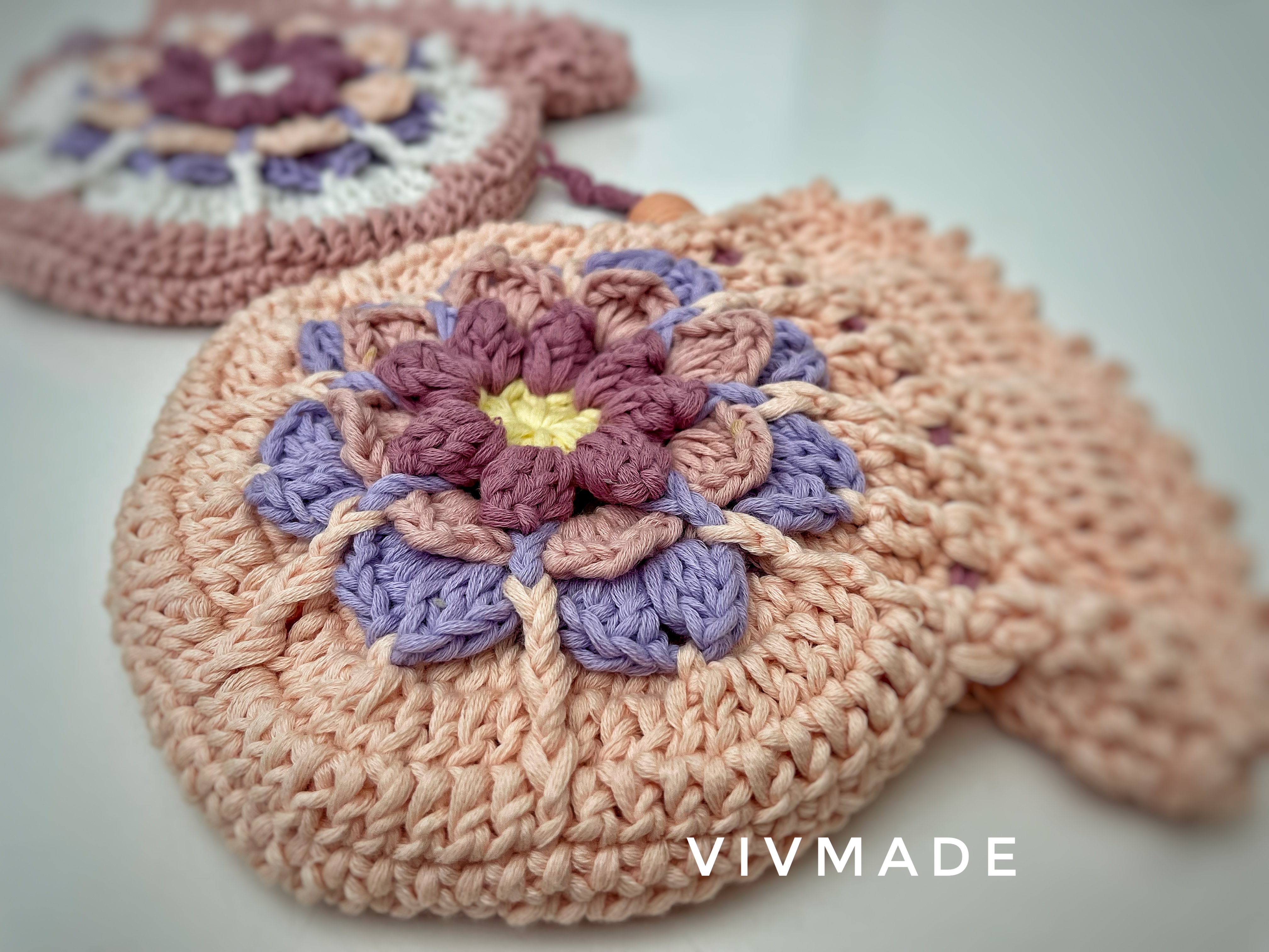 Flower Drawstring Pouch