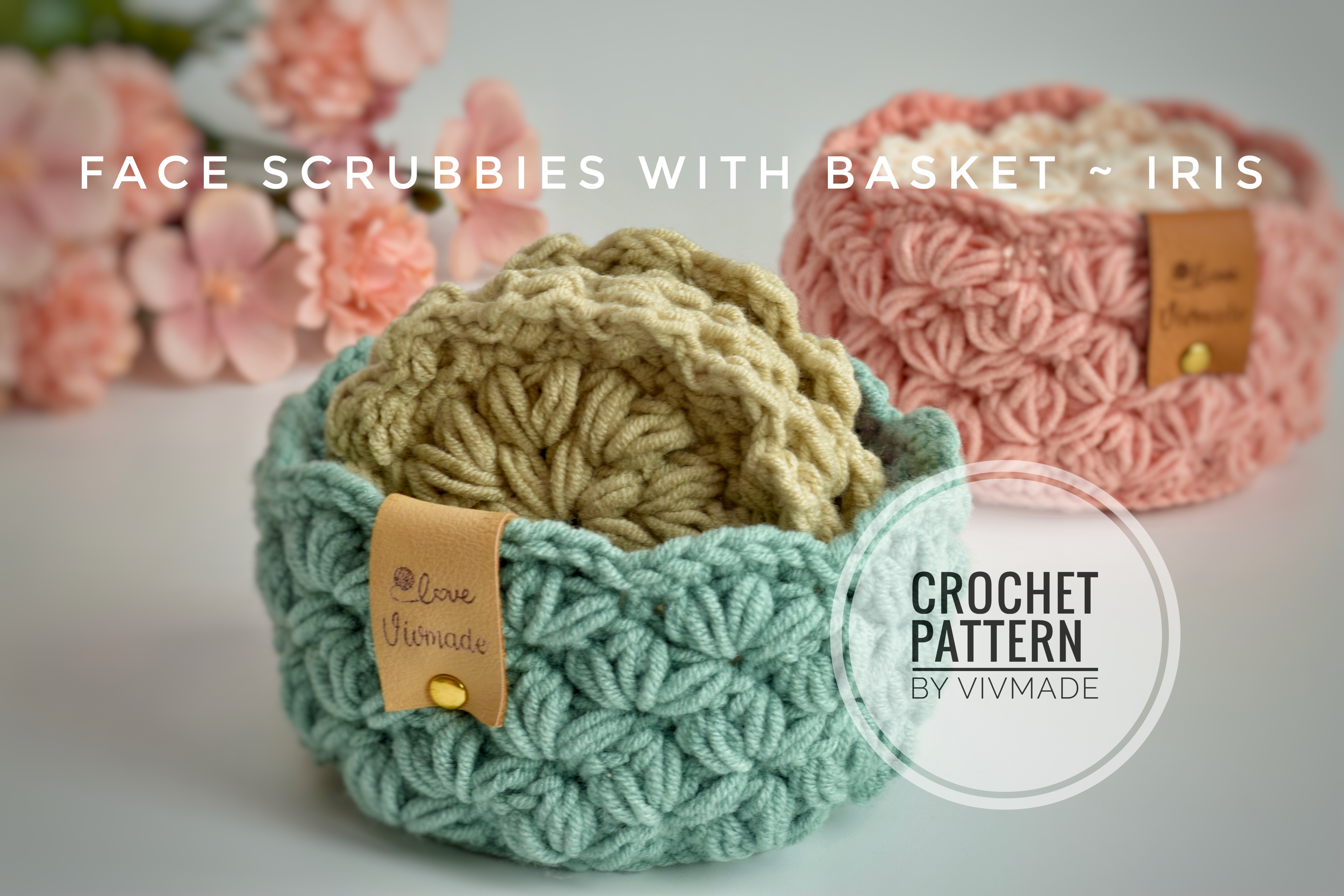 Face Scrubbies with basket - Iris
